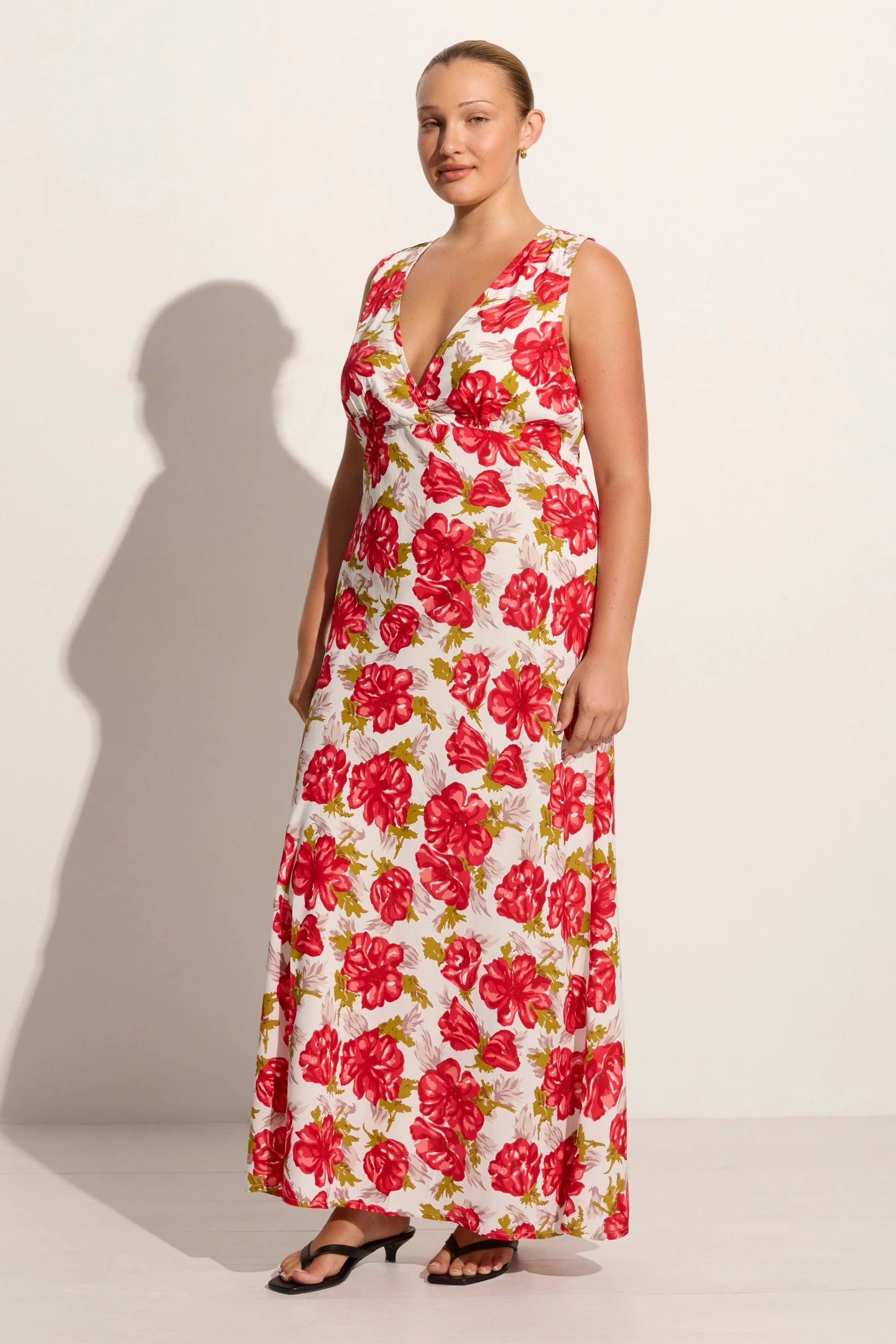 Acacia Maxi Dress Isadora Floral Red - Final Sale - Image 6