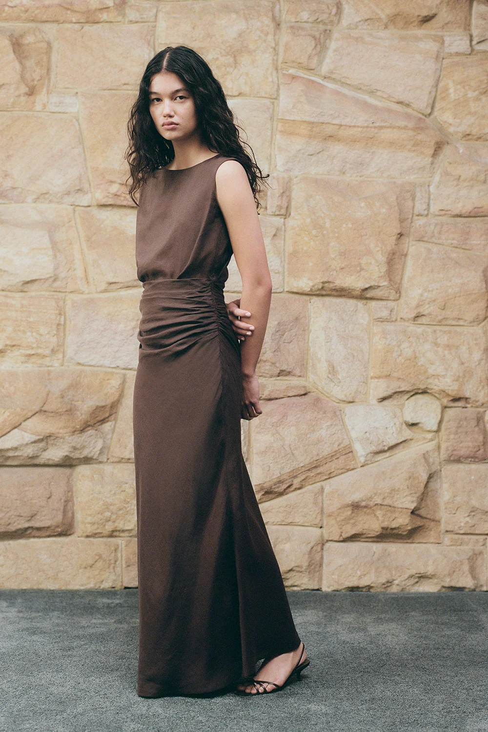 Adelia Maxi Dress Bistre - Final Sale - Image 2