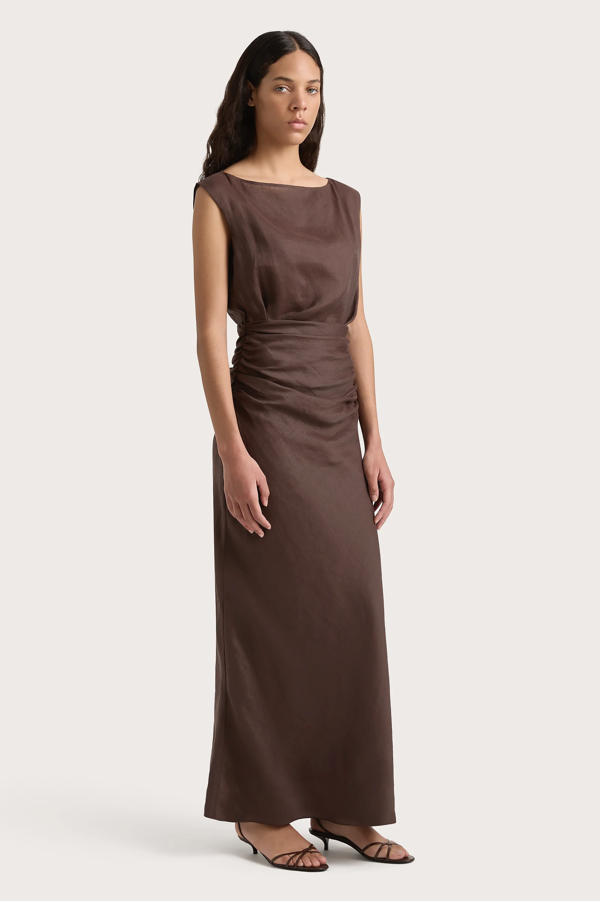 Adelia Maxi Dress Bistre - Final Sale - Image 4