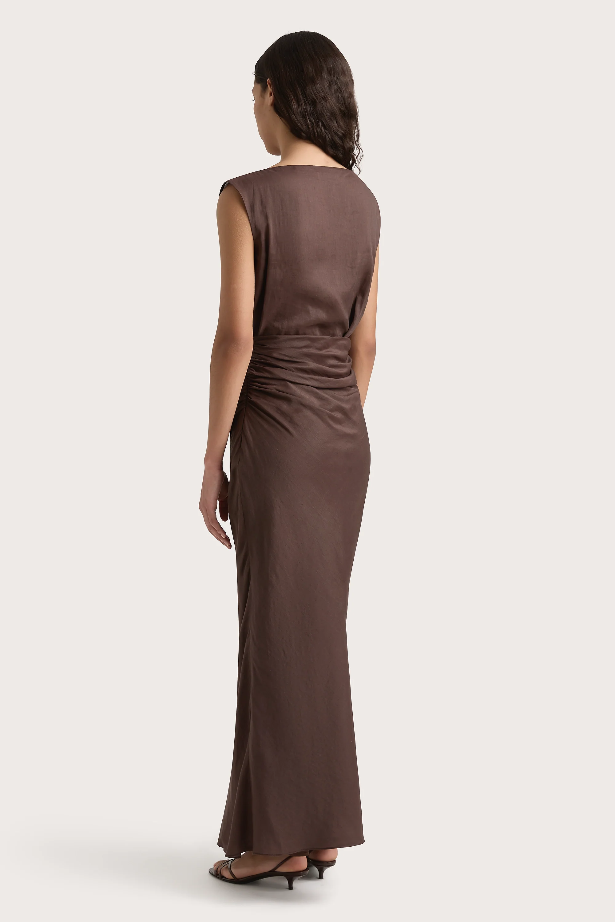 Adelia Maxi Dress Bistre - Final Sale - Image 5