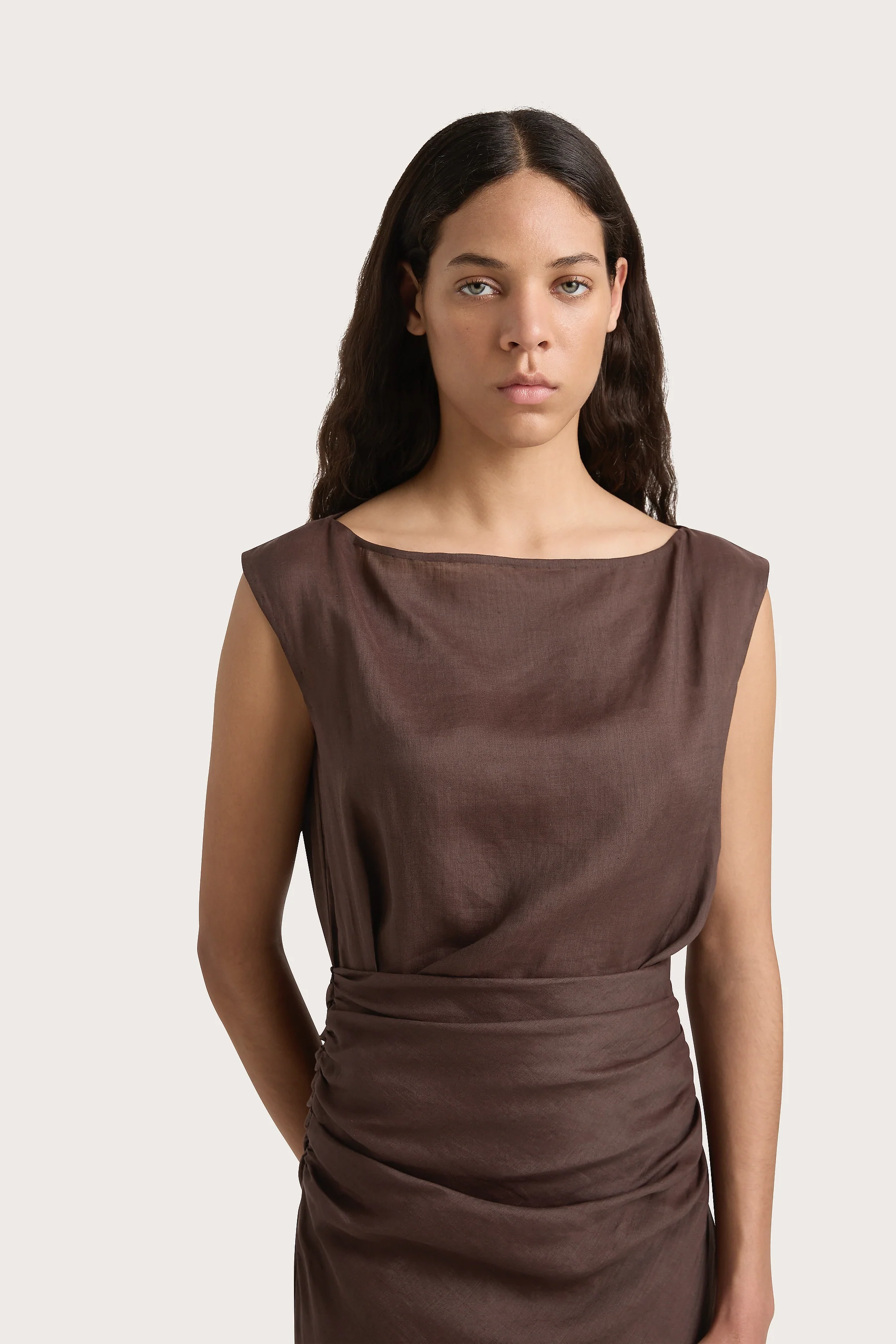 Adelia Maxi Dress Bistre - Final Sale - Image 6