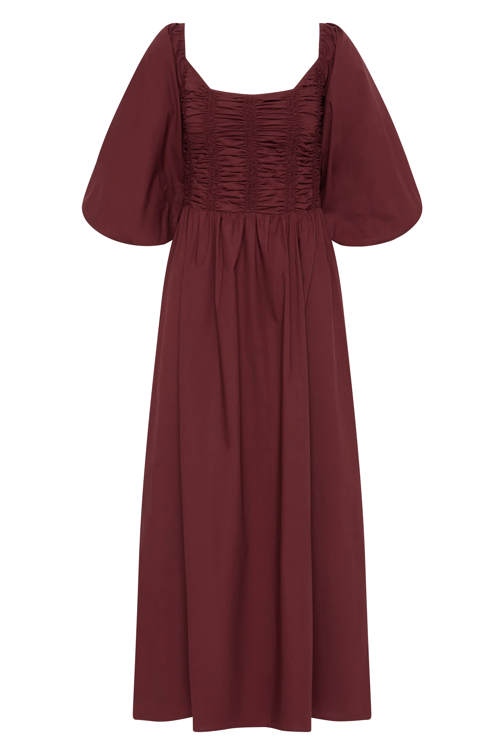 Alma Midi Dress Bordeaux - Final Sale - Image 6