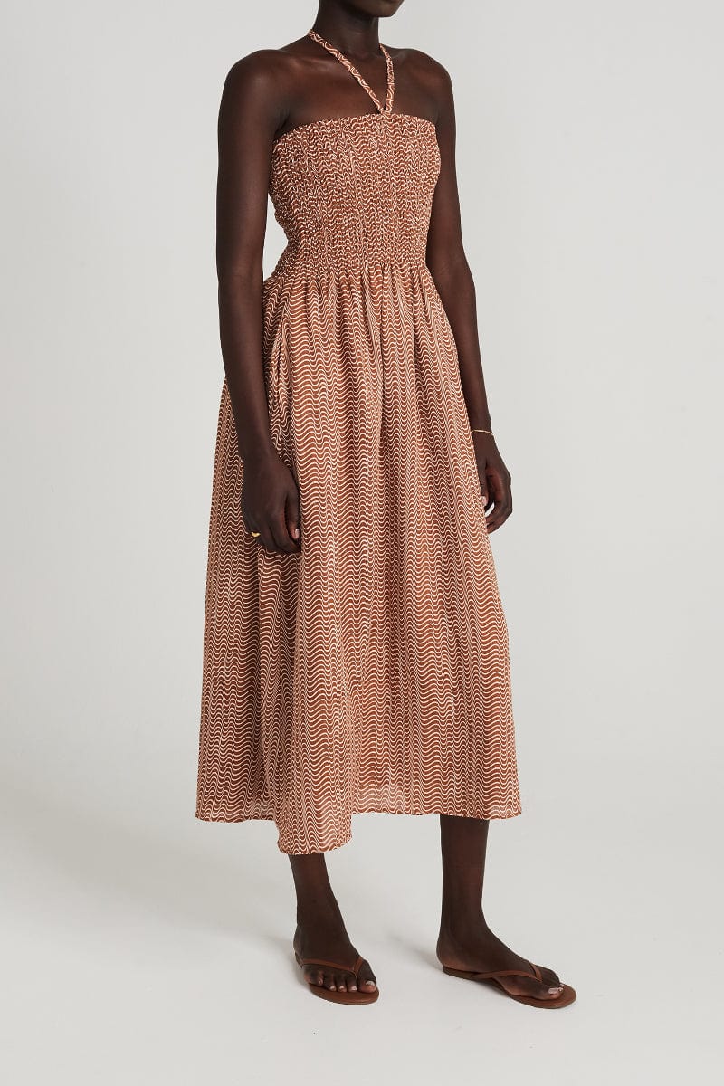 Alyvia Maxi Dress Vadella Print Cocoa - Final Sale - Image 3