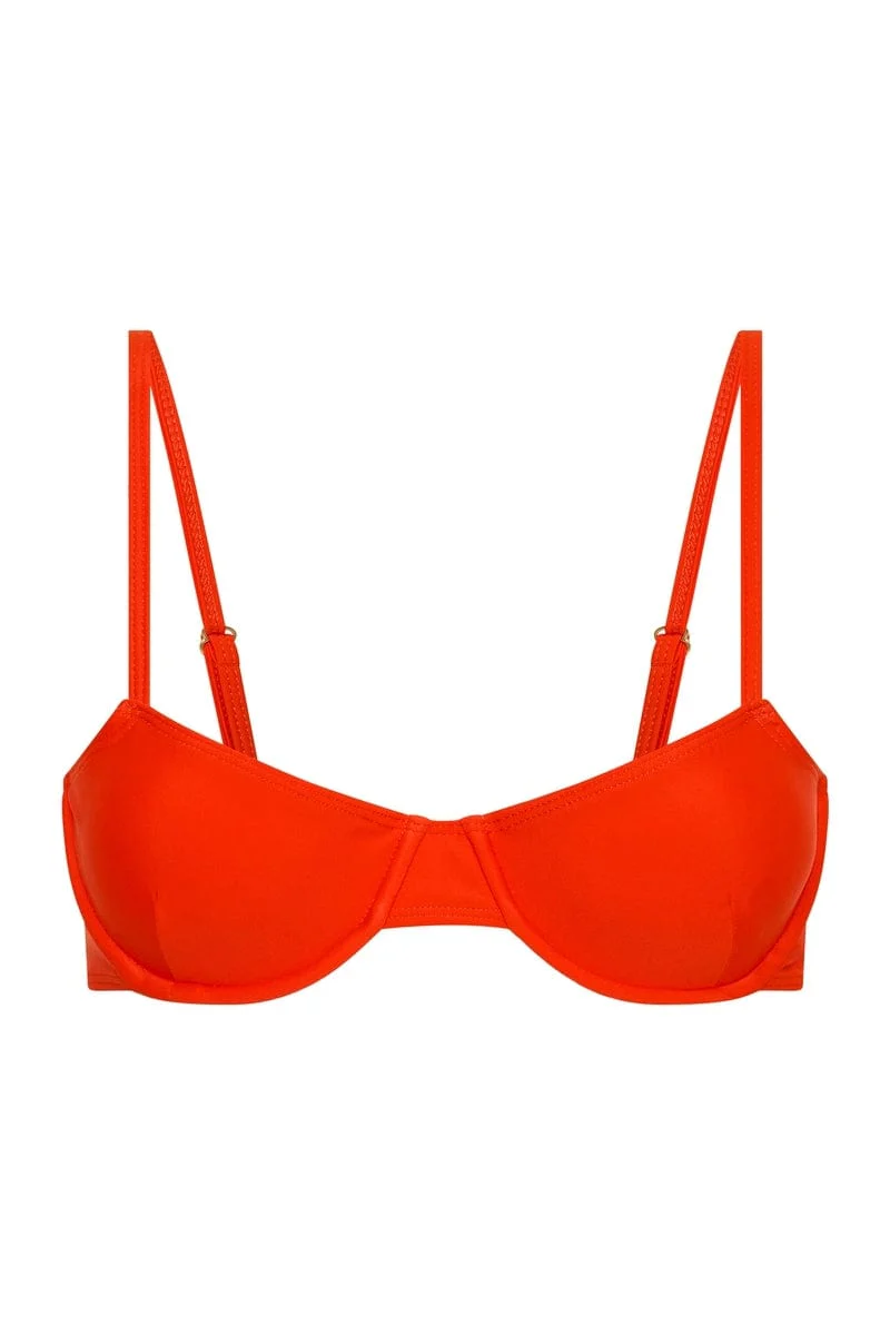 Amira Bikini Top Salsa - Final Sale - Image 6