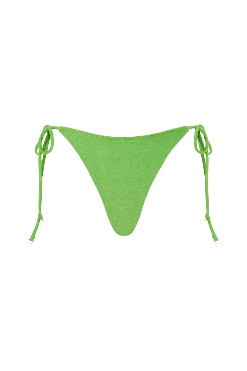 Andrea Bikini Bottoms Kiwifruit Towelling - Final Sale - Image 7
