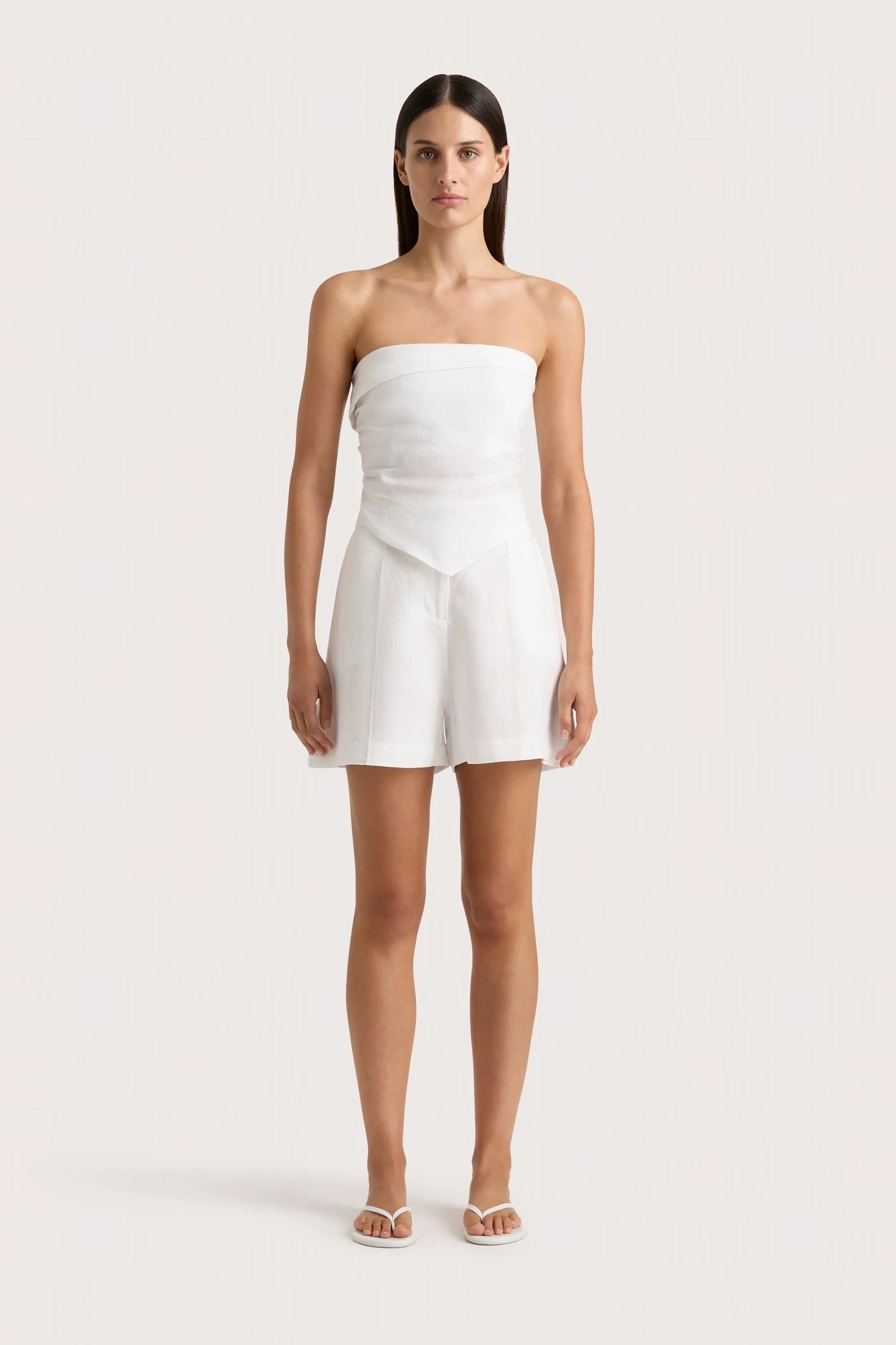 Antibes Strapless Top White - Final Sale