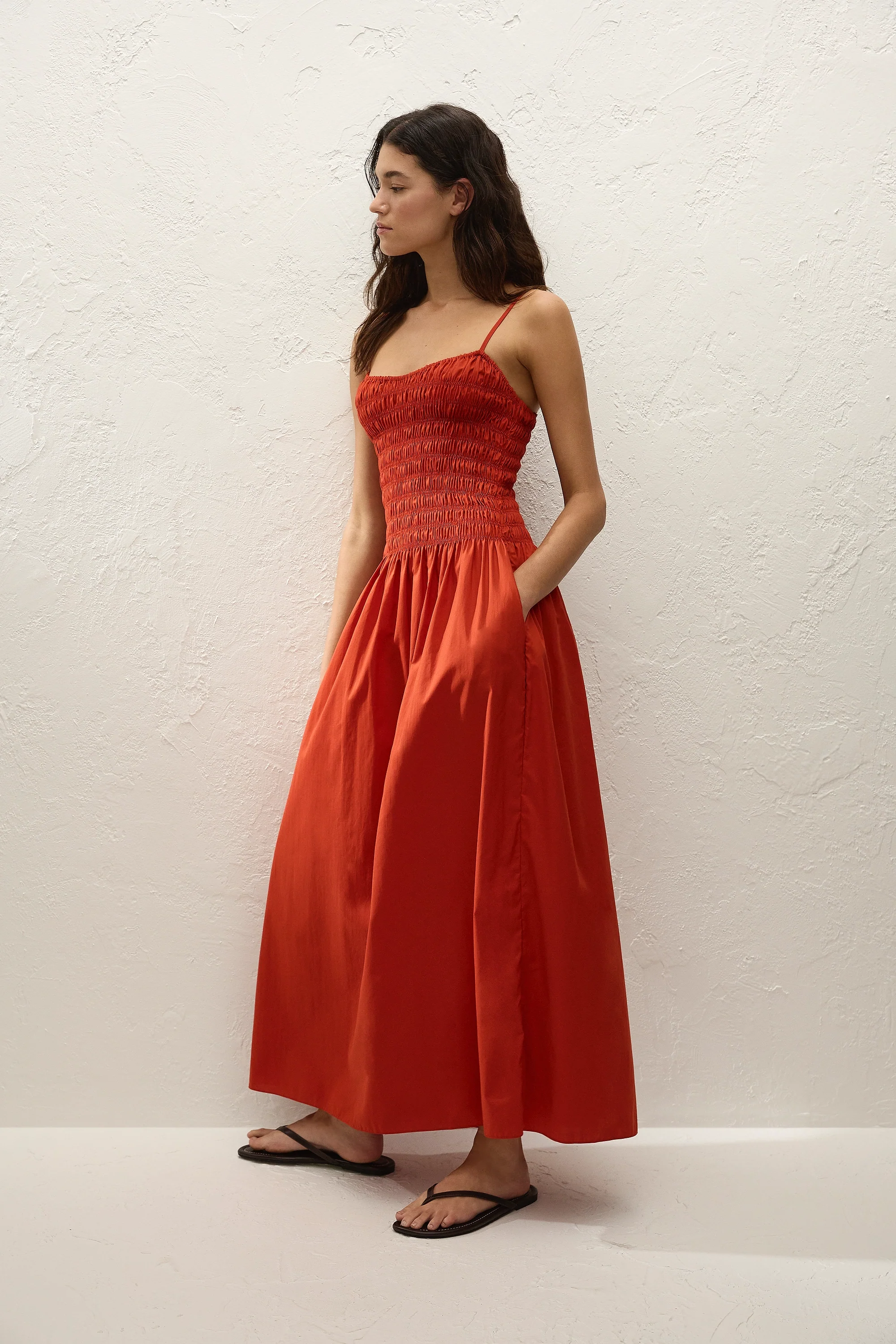 Araceli Maxi Dress Dusty Tomato - Image 3