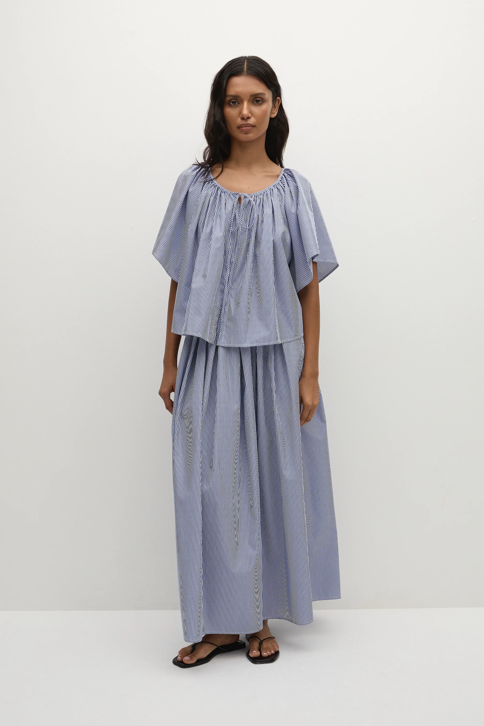 Astrid Skirt Helle Stripe Vintage Navy