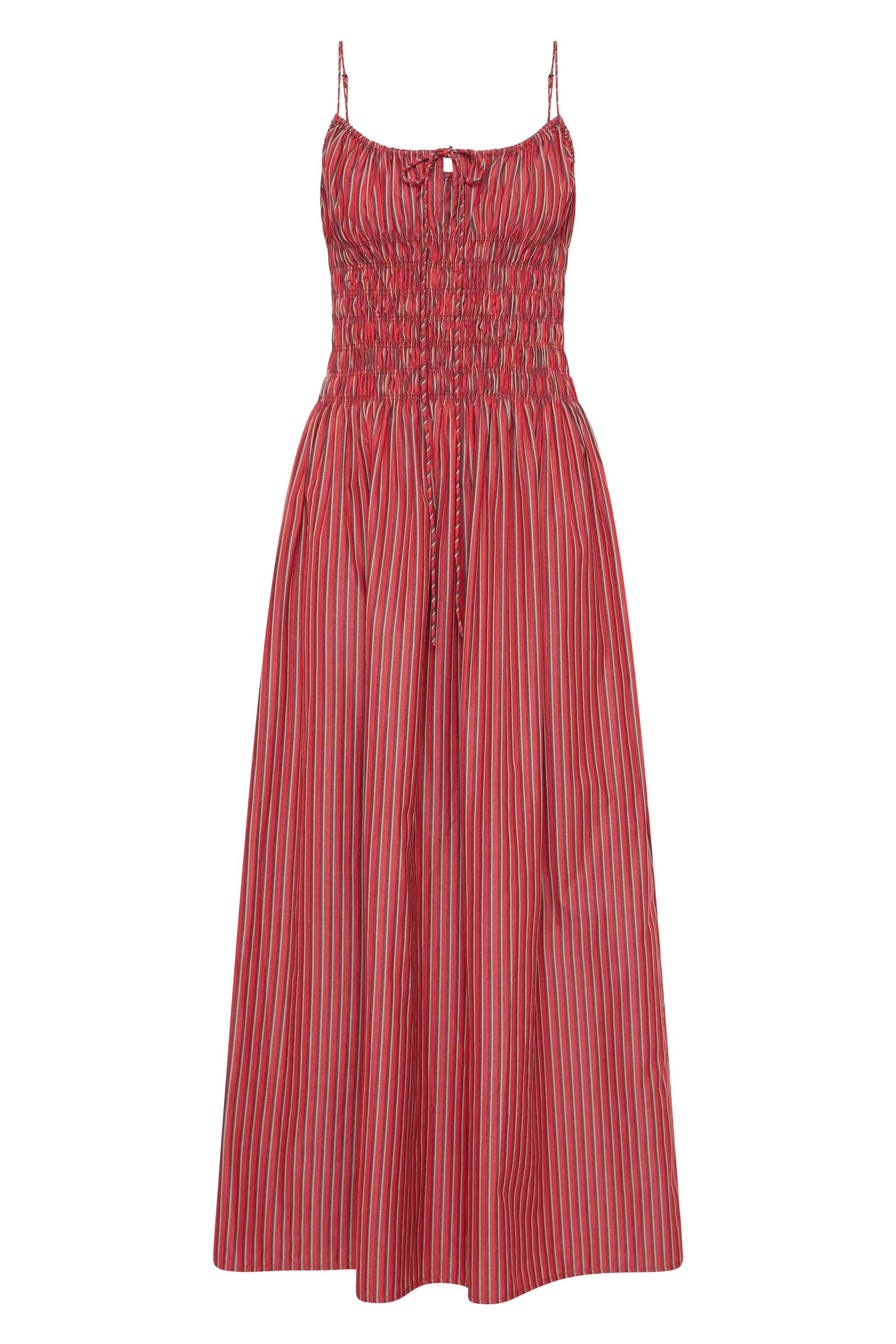 Aya String Maxi Dress Wine Stripe - Final Sale - Image 5