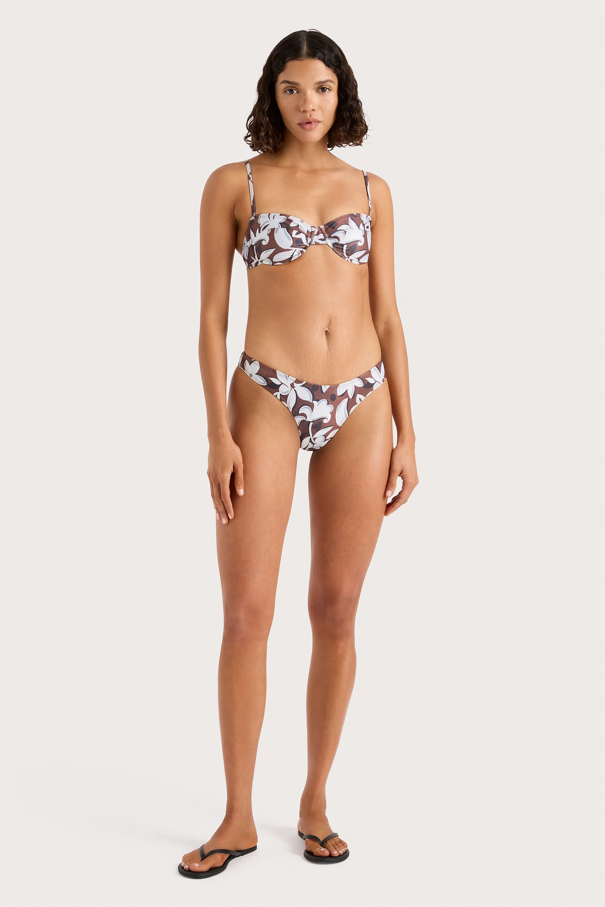 Bebe Bikini Bottom Plumeria - Final Sale