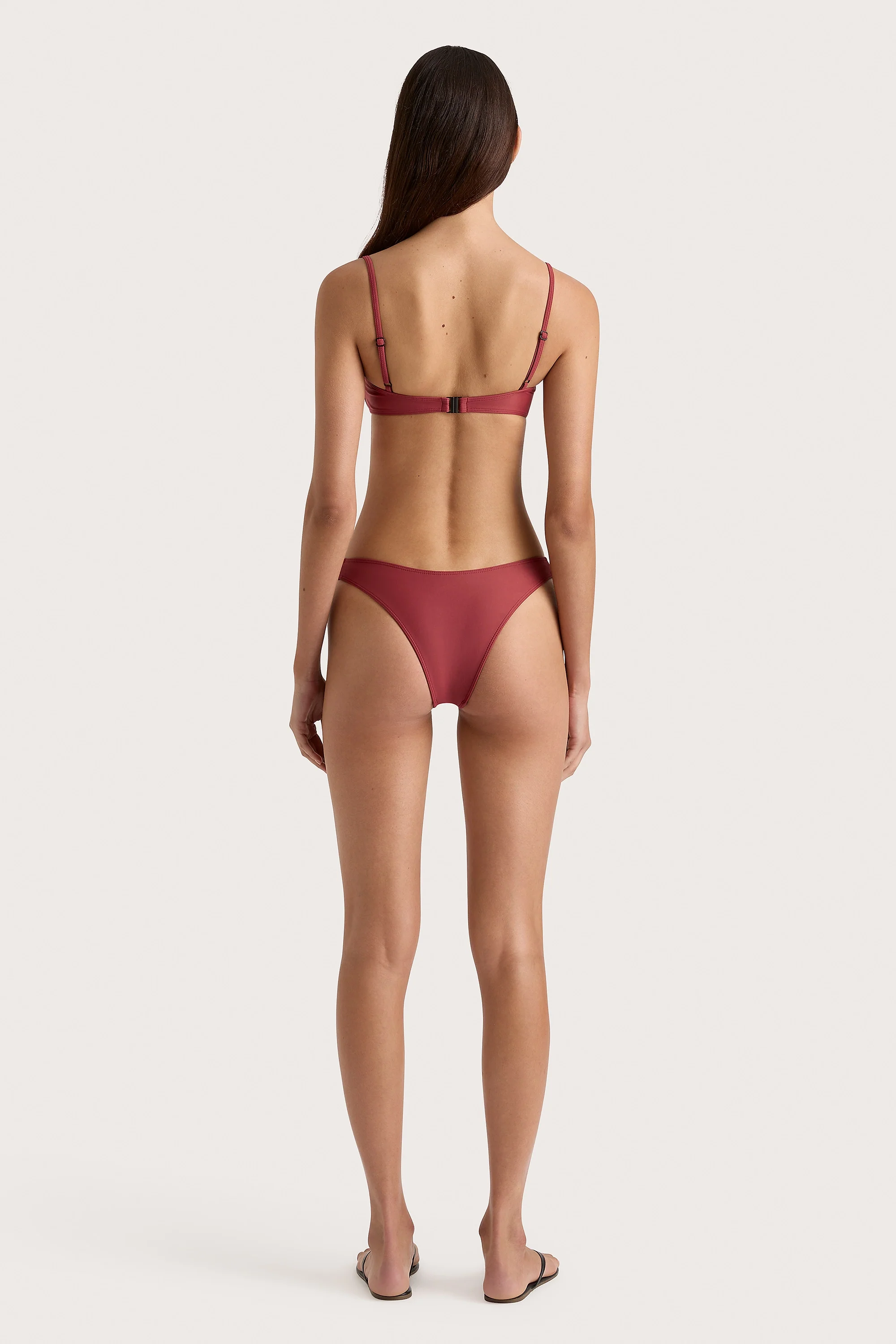 Bebe Bikini Bottom Wine - Final Sale - Image 4
