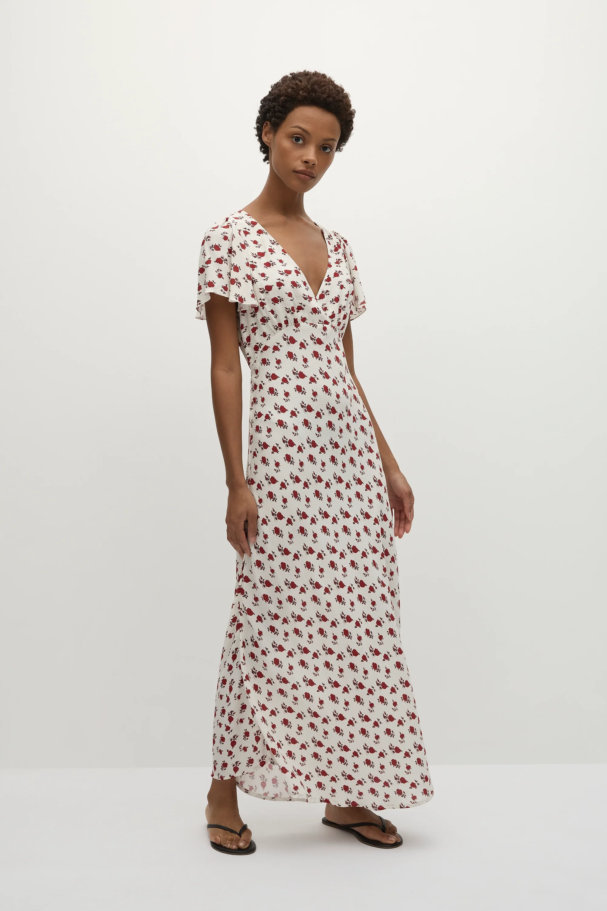 Boda Midi Dress Hazy Rose Deep Red - Final Sale - Image 3