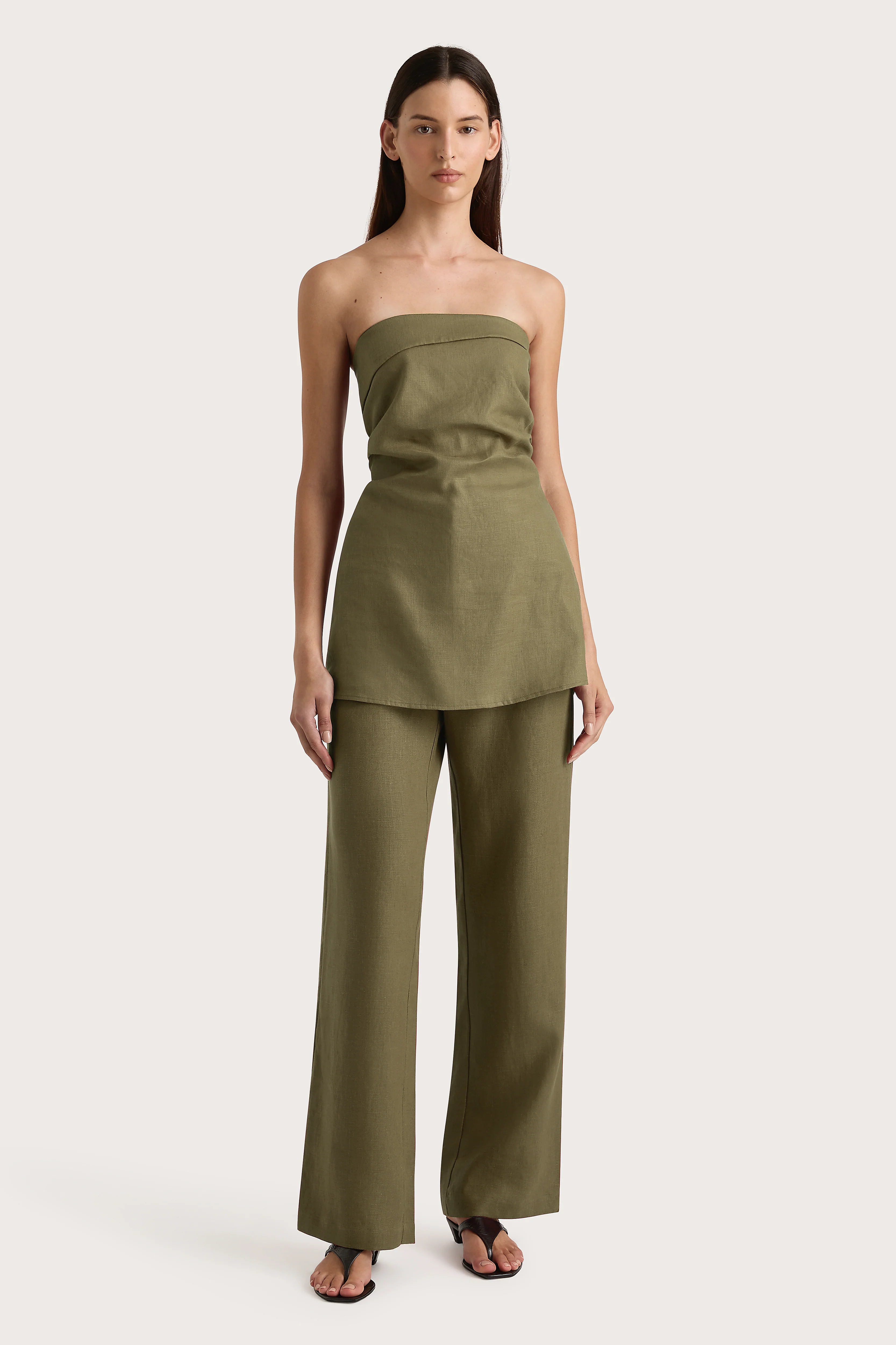 Boe Tunic Top Khaki - Final Sale