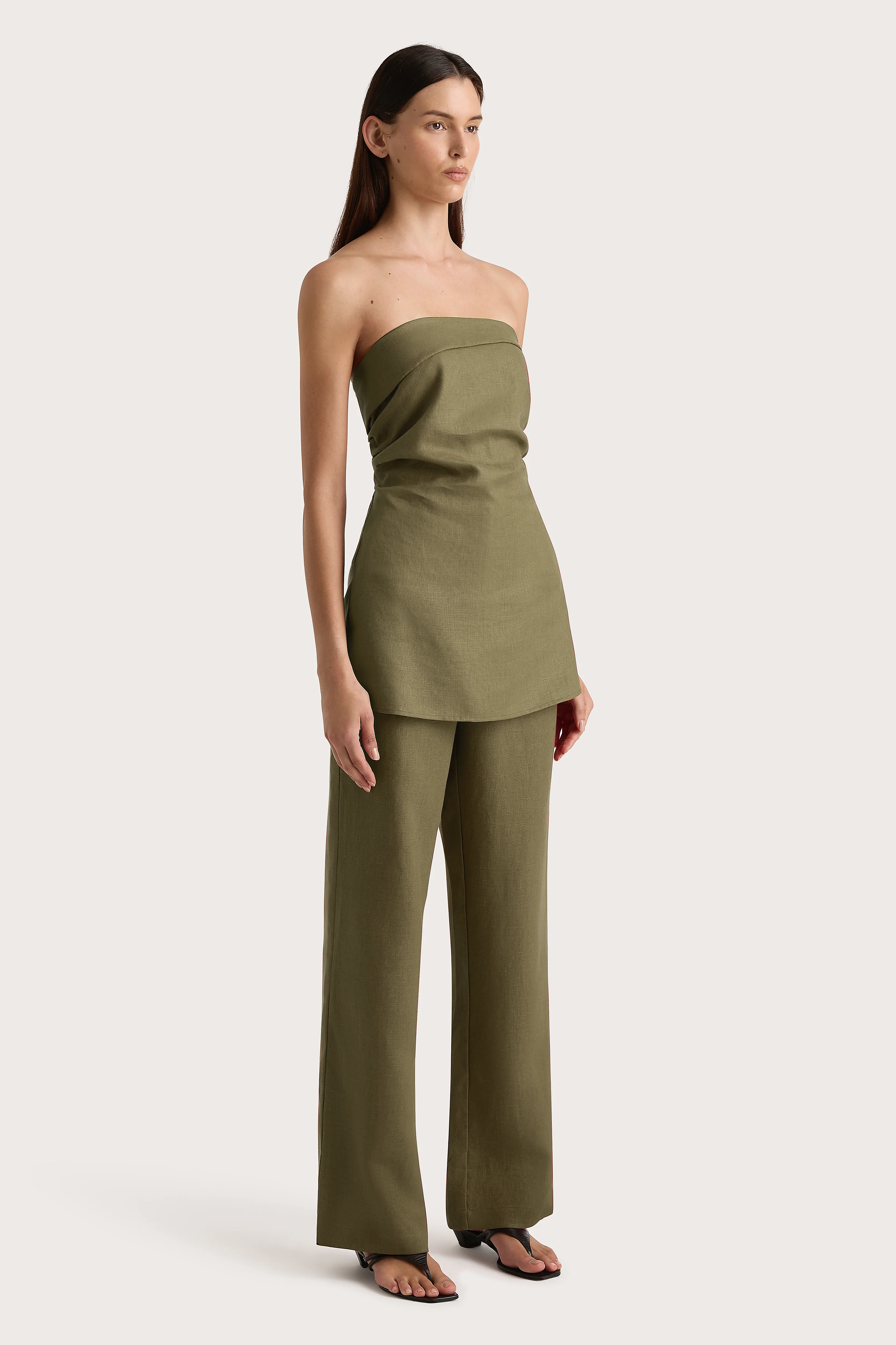 Boe Tunic Top Khaki - Final Sale - Image 3