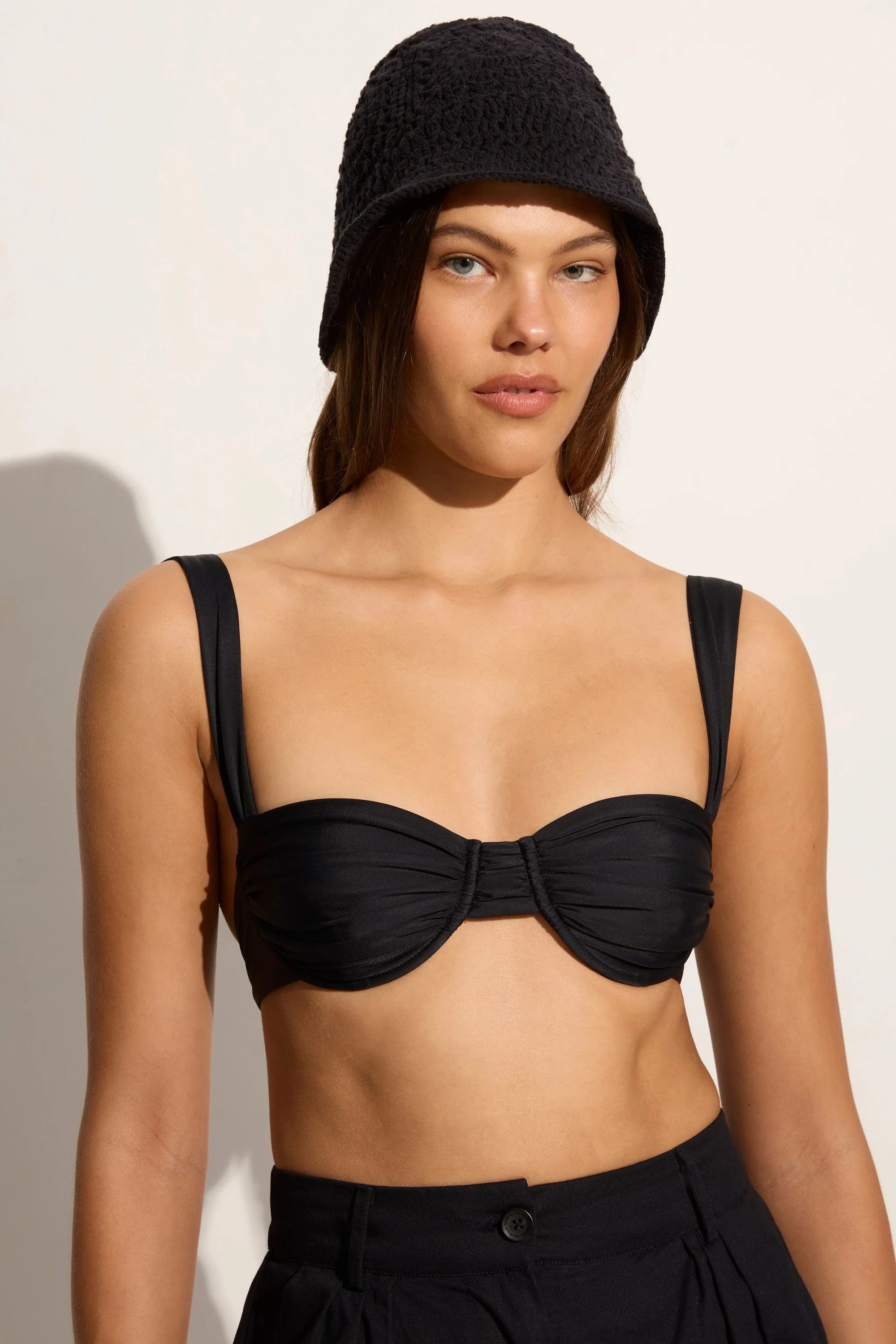 Cala Bianca Crochet Hat Black - Final Sale - Image 3