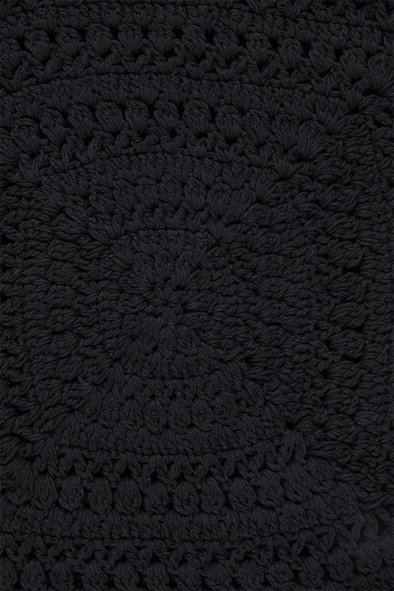 Cala Bianca Crochet Hat Black - Final Sale - Image 5