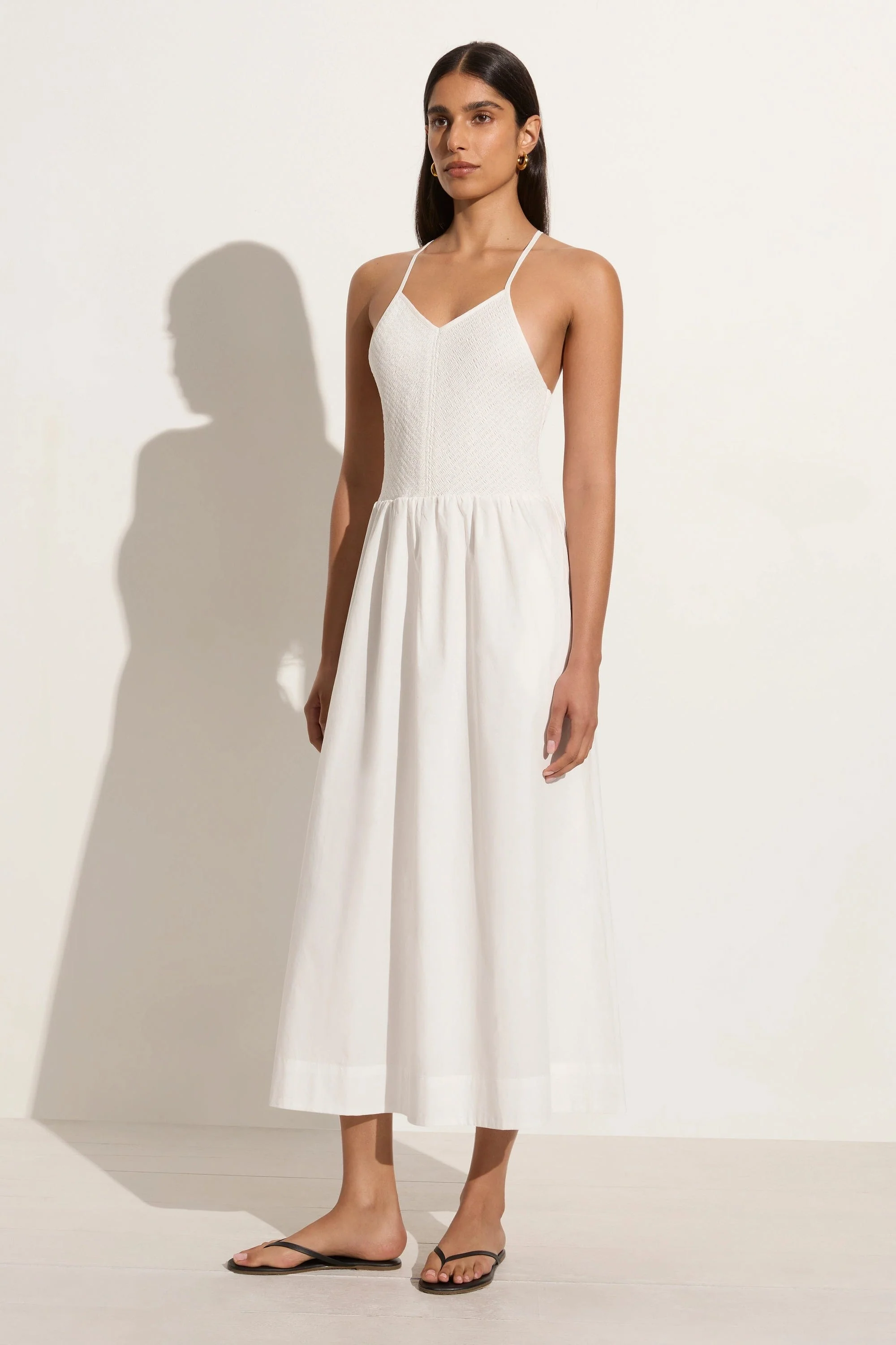 Camera Midi Dress White - Final Sale - Image 2