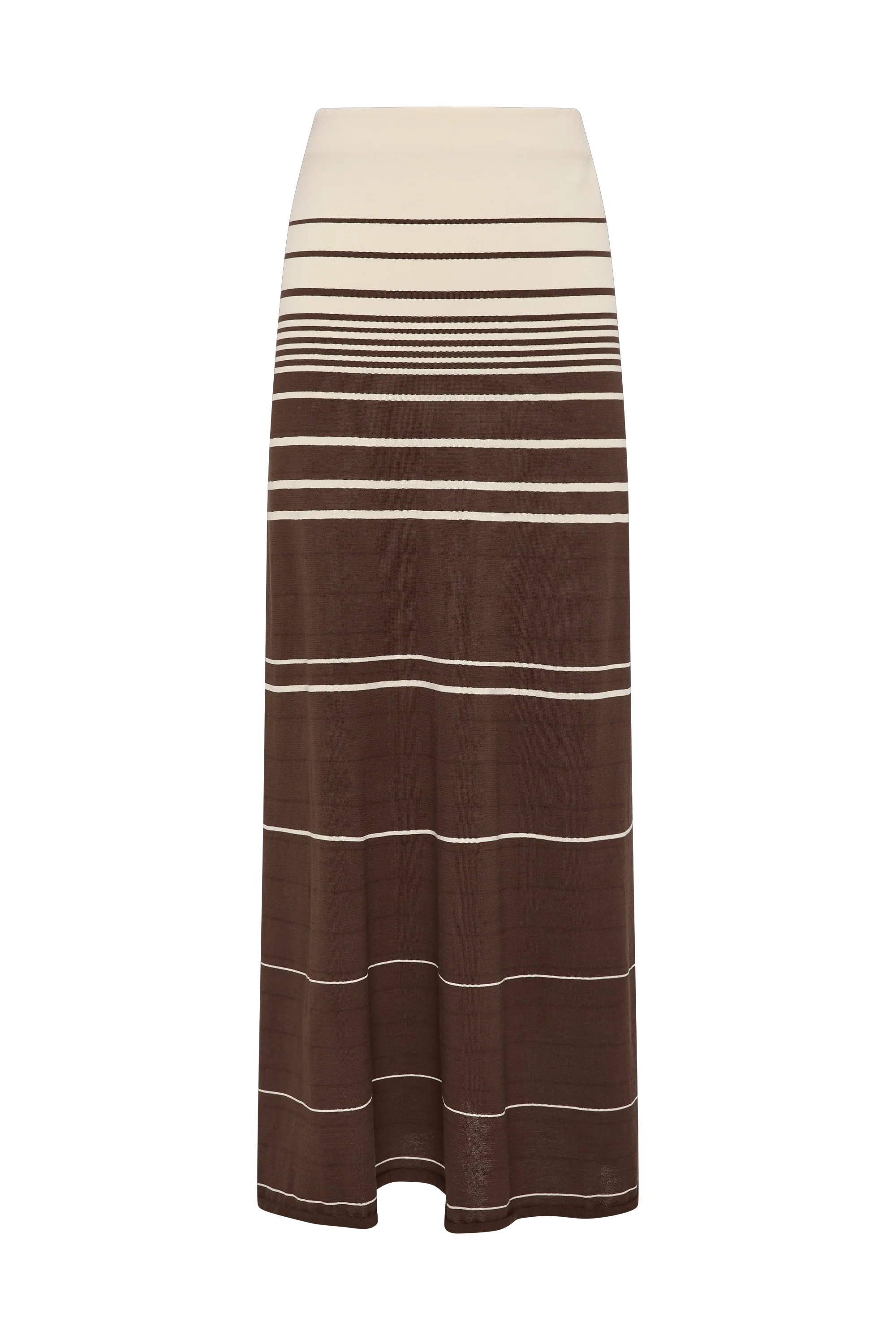 Casia Maxi Skirt Accordion Stripe Brown Beige - Final Sale - Image 8