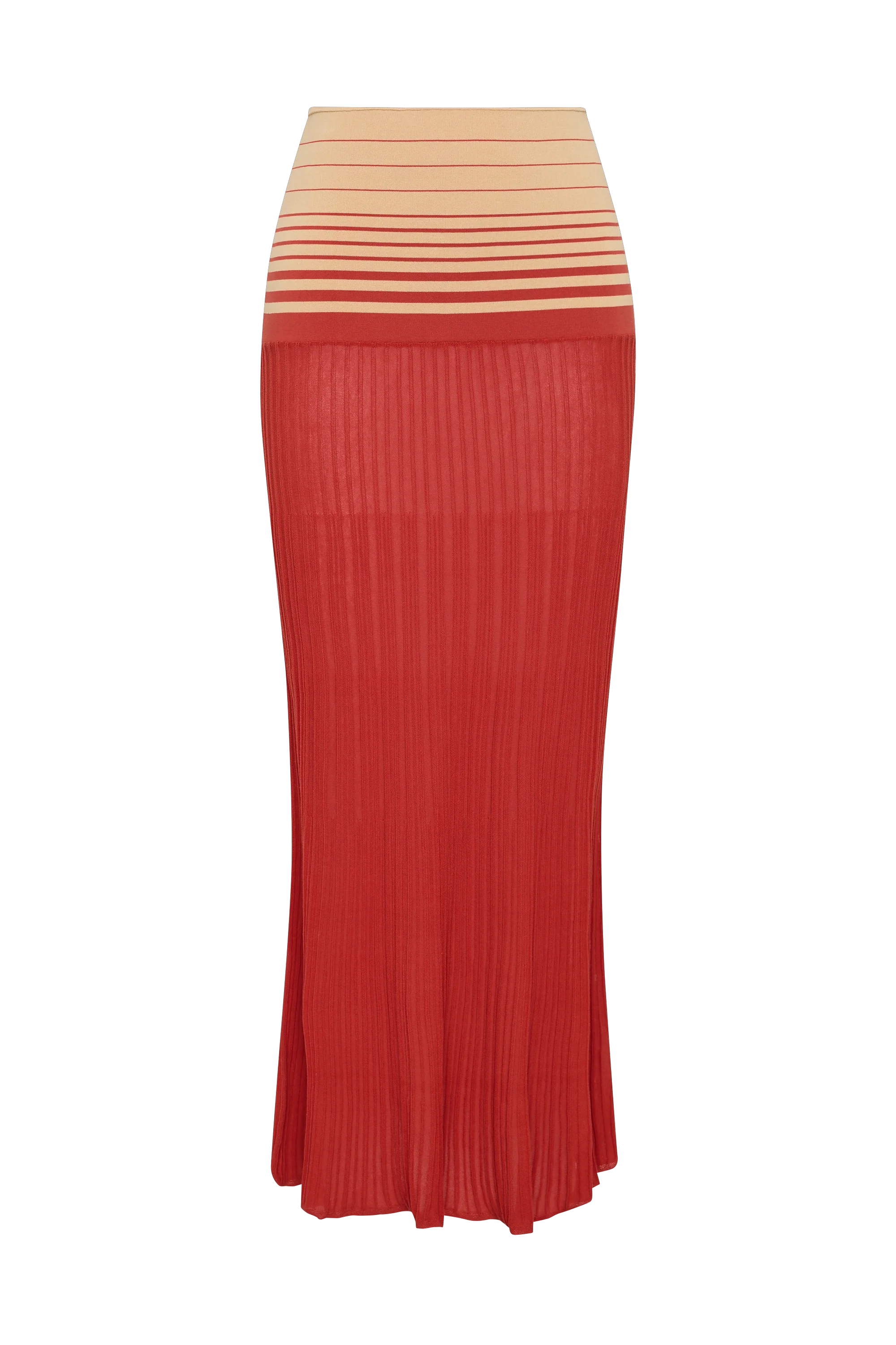 Citara Skirt Accordion Stripe Amber Fawn - Final Sale - Image 7