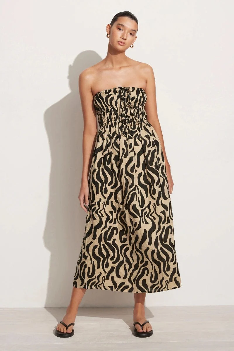 Contessa Midi Dress La Cateau Print - Final Sale