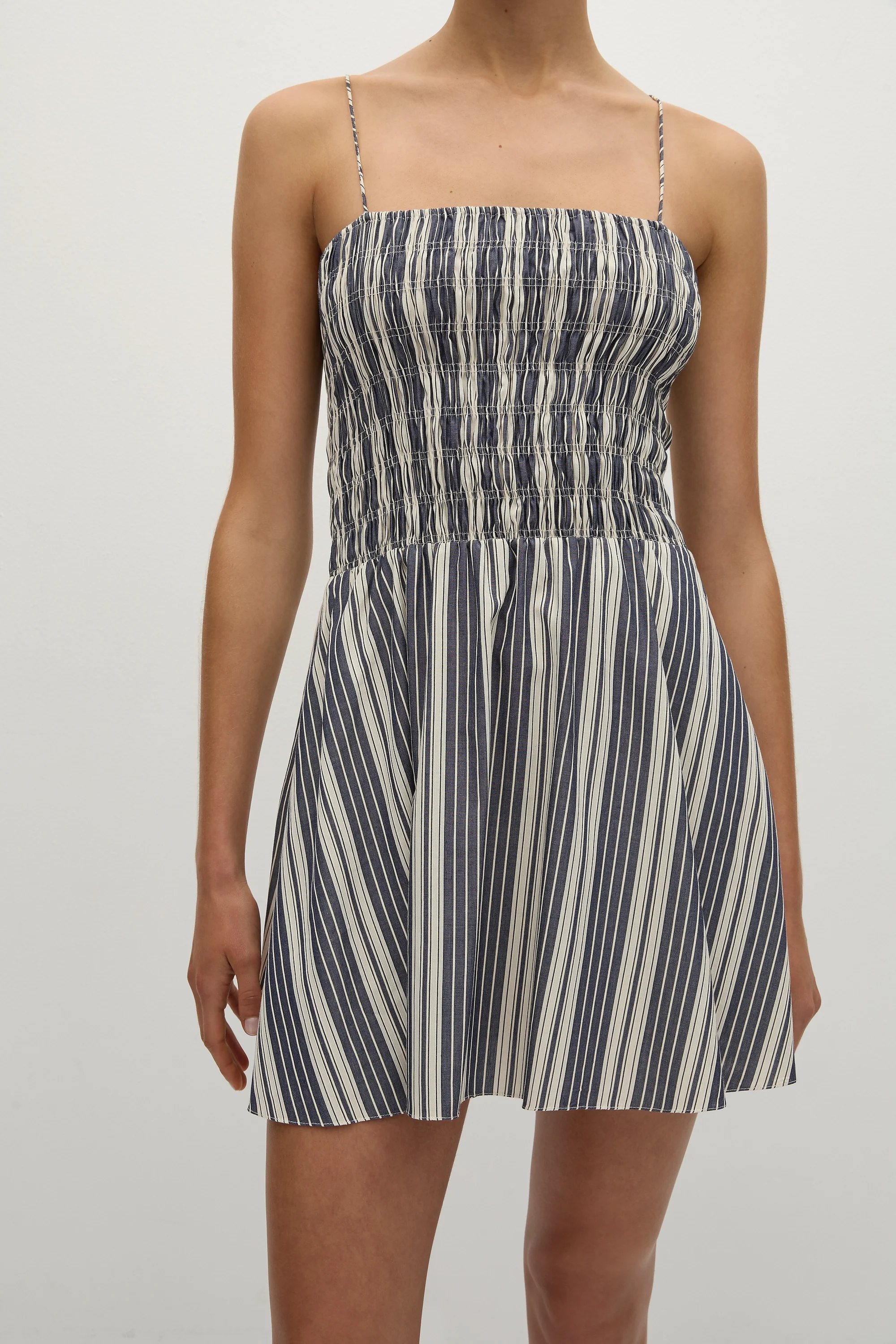 Corah Mini Dress Antique Navy Stripe - Final Sale - Image 2