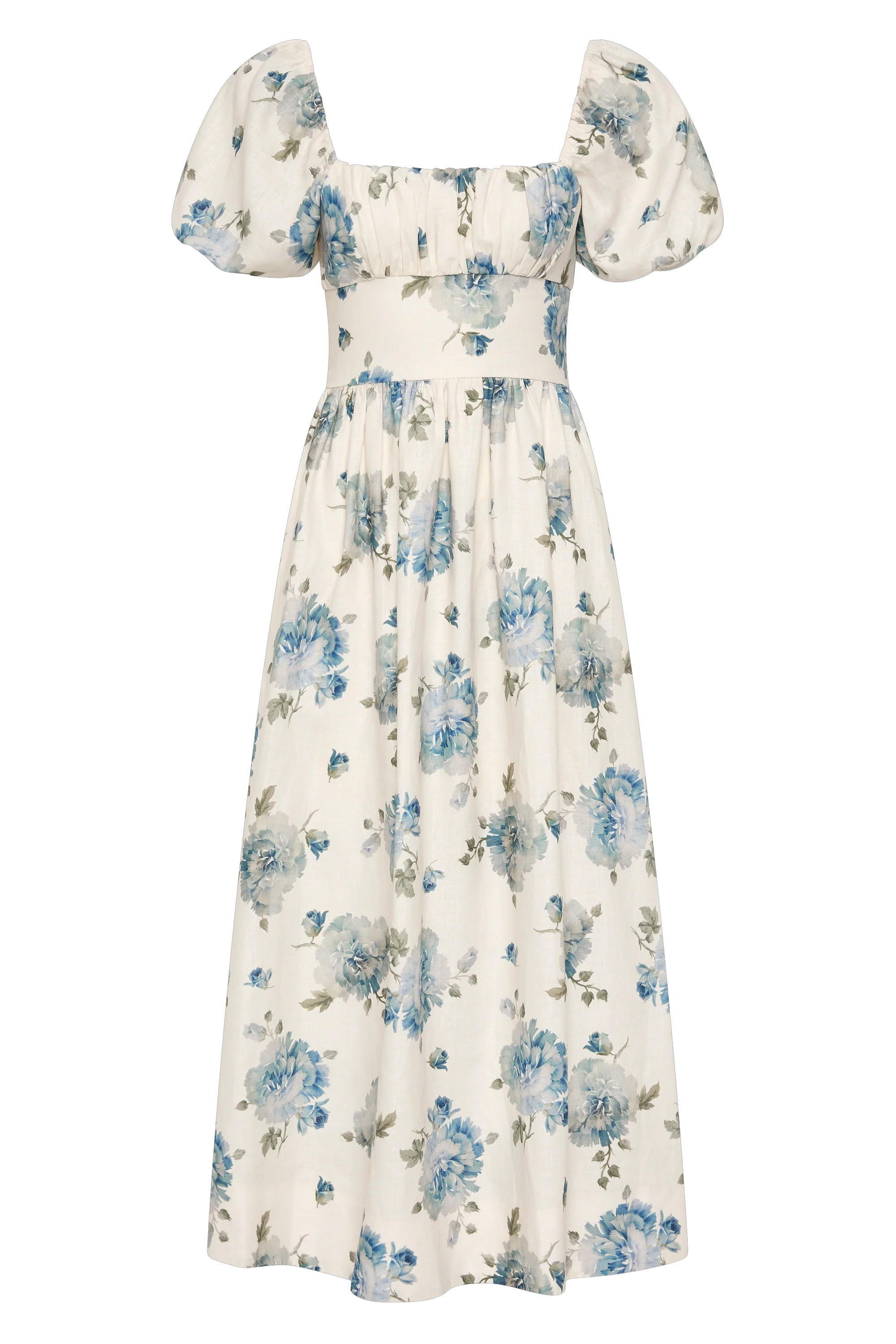Dalia Midi Dress Cecile Floral Pale Blue - Final Sale - Image 7