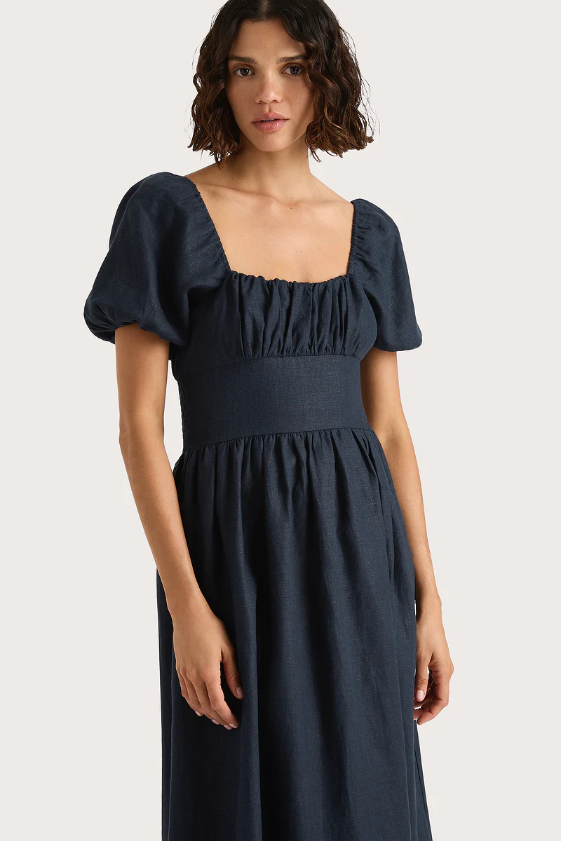 Dalia Midi Dress Navy - Final Sale - Image 4