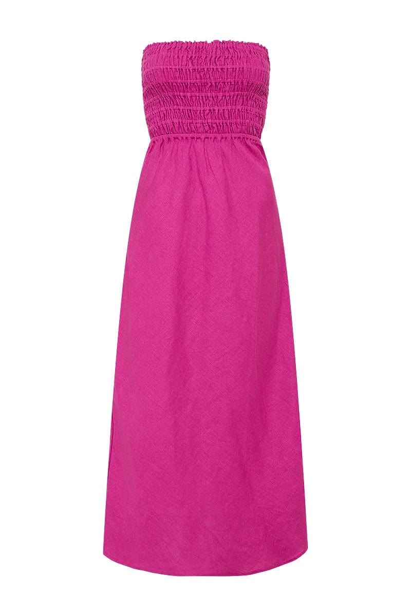 Do Dora Midi Dress Magenta - Final Sale - Image 6