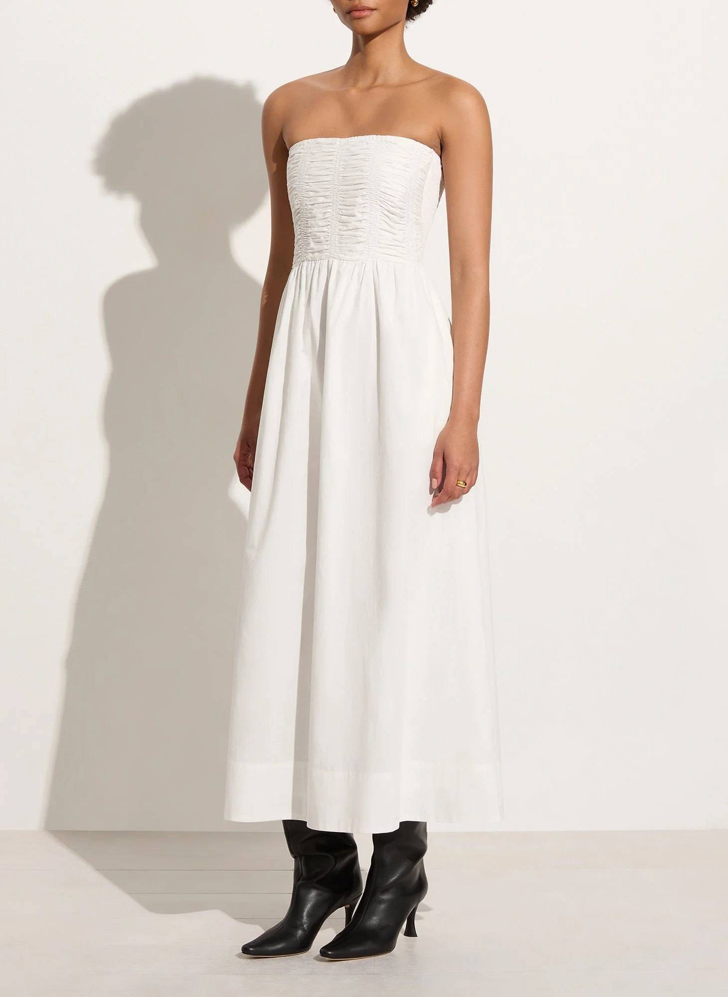 Dominquez Midi Dress White - Final Sale - Image 3
