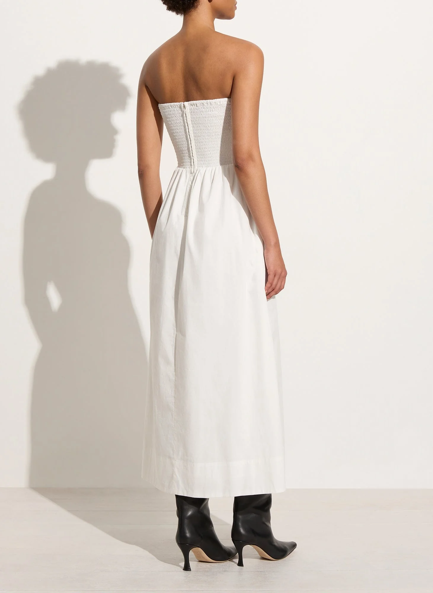 Dominquez Midi Dress White - Final Sale - Image 4