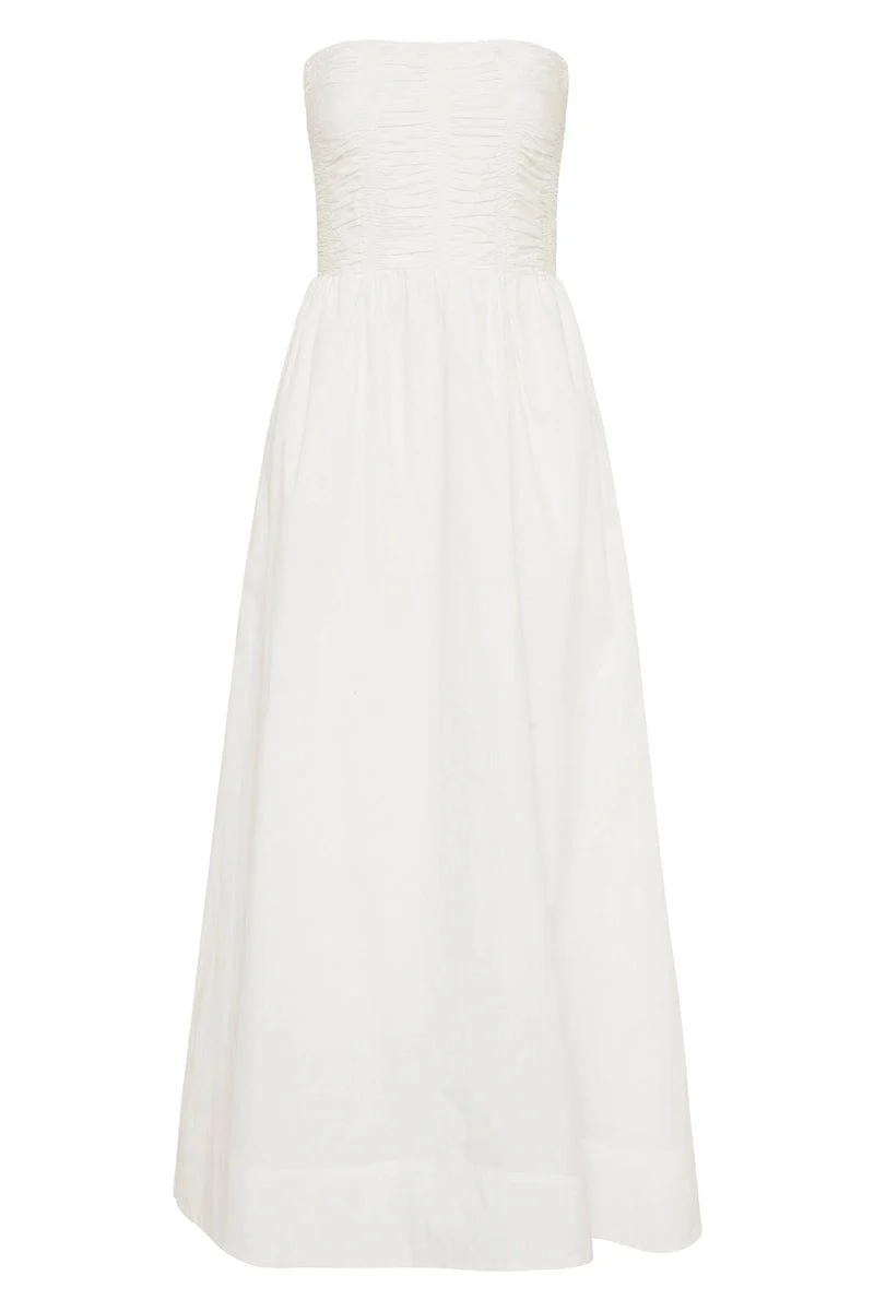 Dominquez Midi Dress White - Final Sale - Image 6