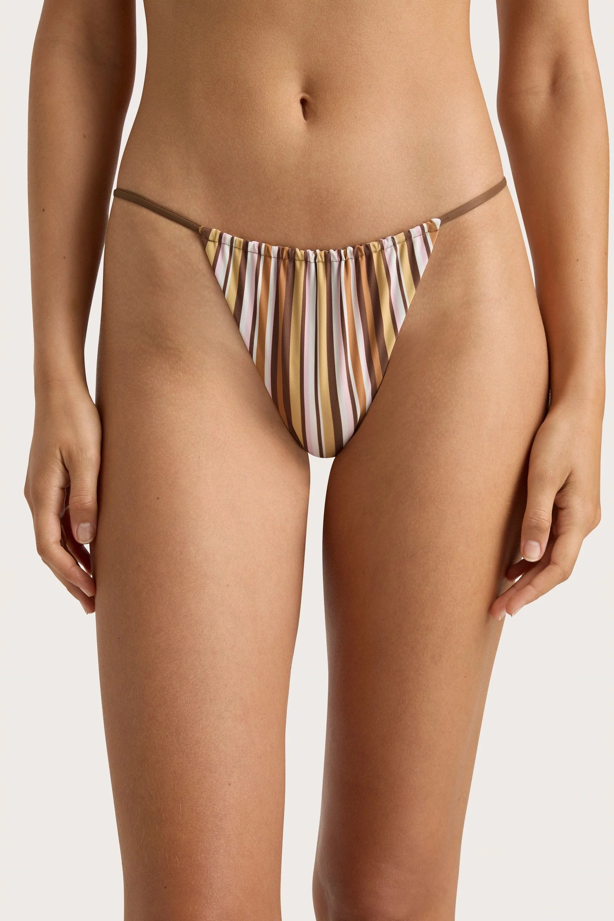 Elea Bikini Bottom Terracotta Stripe - Final Sale - Image 4