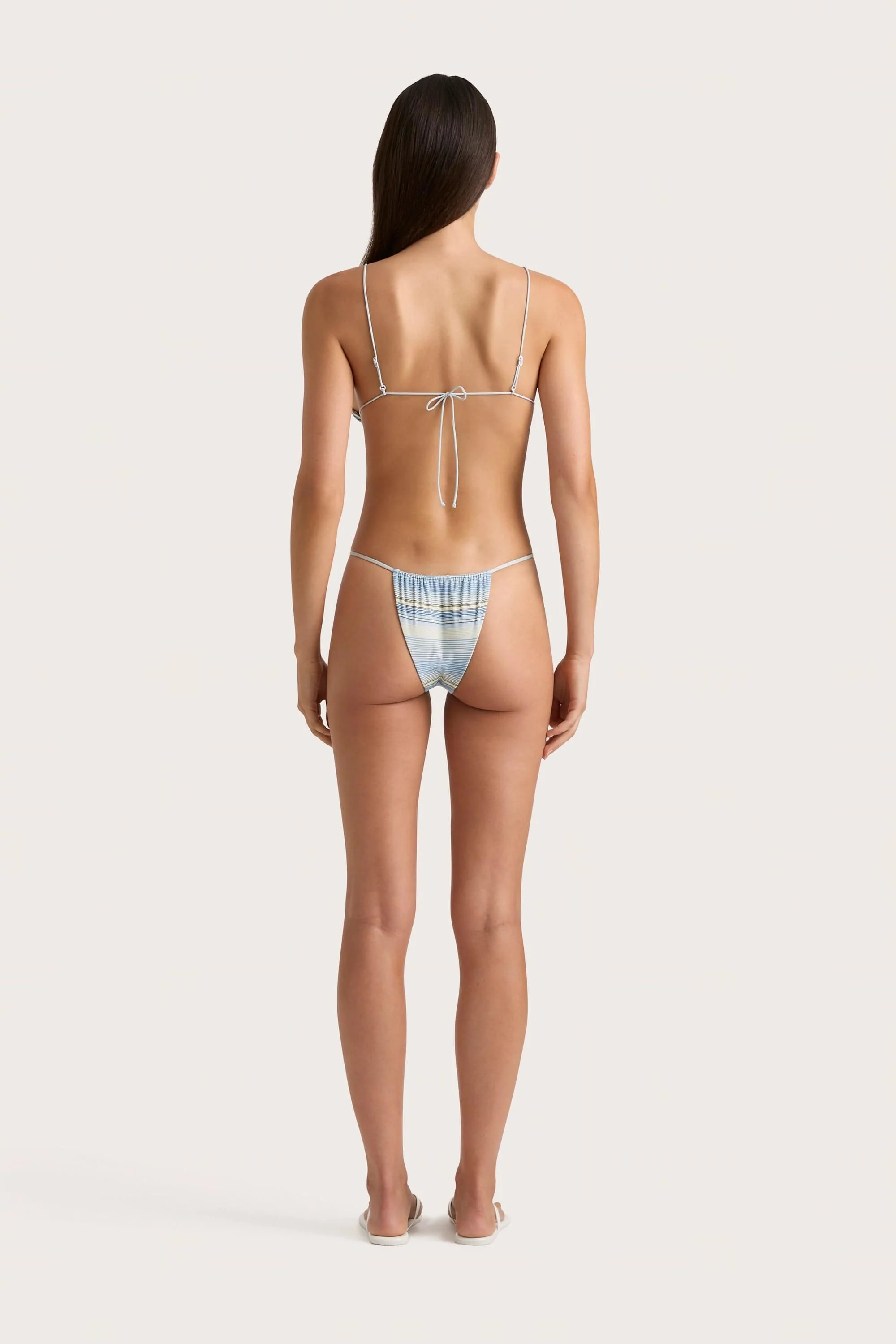 Elea Bikini Top Futura Stripe Sky Blue - Final Sale - Image 4