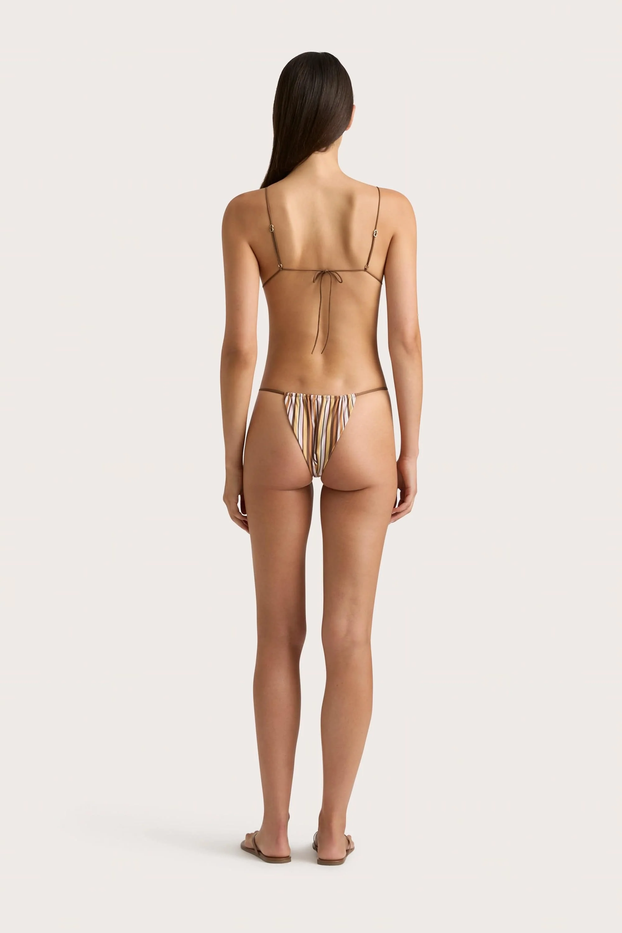 Elea Bikini Top Terracotta Stripe - Final Sale - Image 5