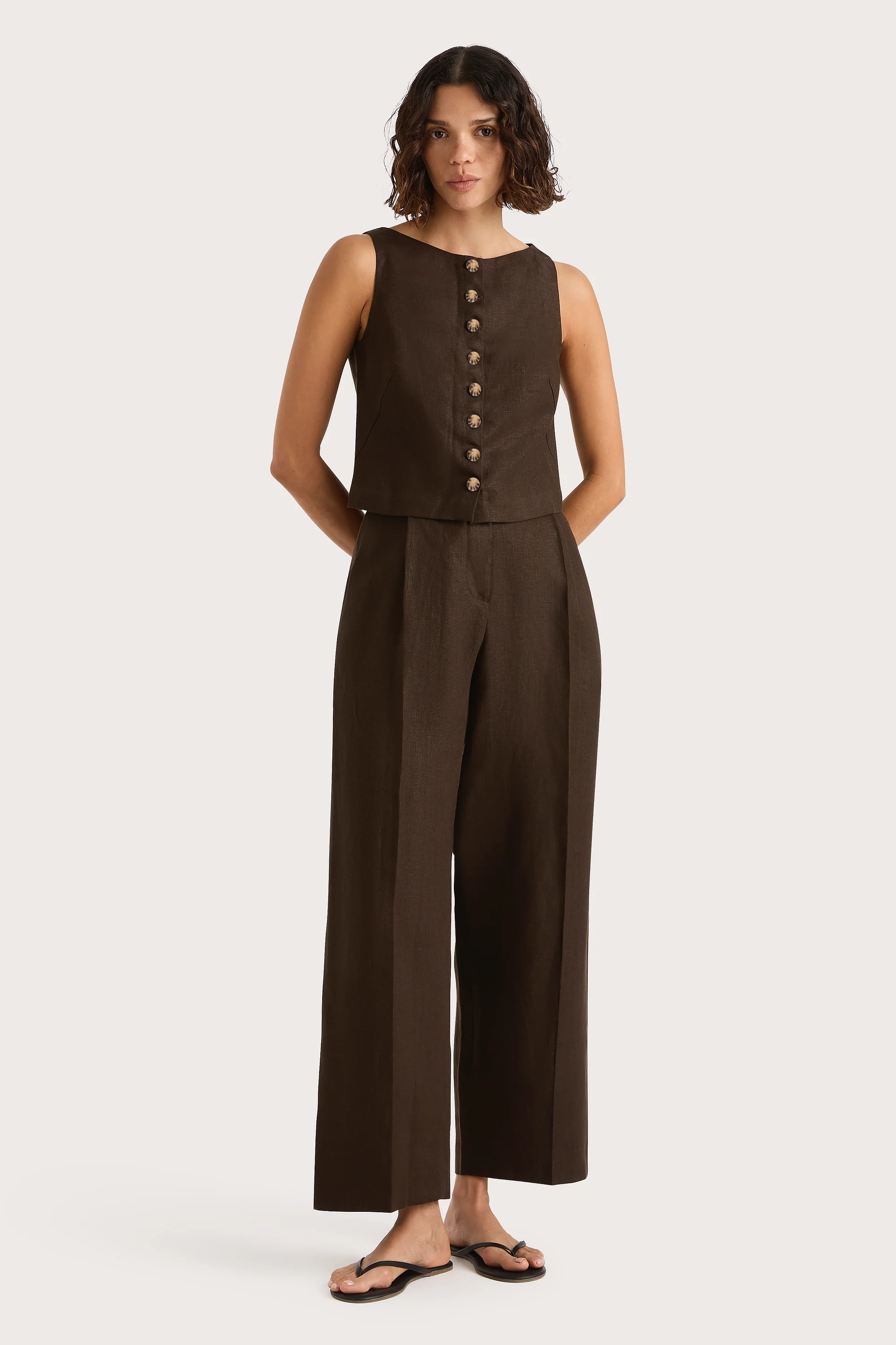 Elia Top Coffee - Final Sale - Image 3
