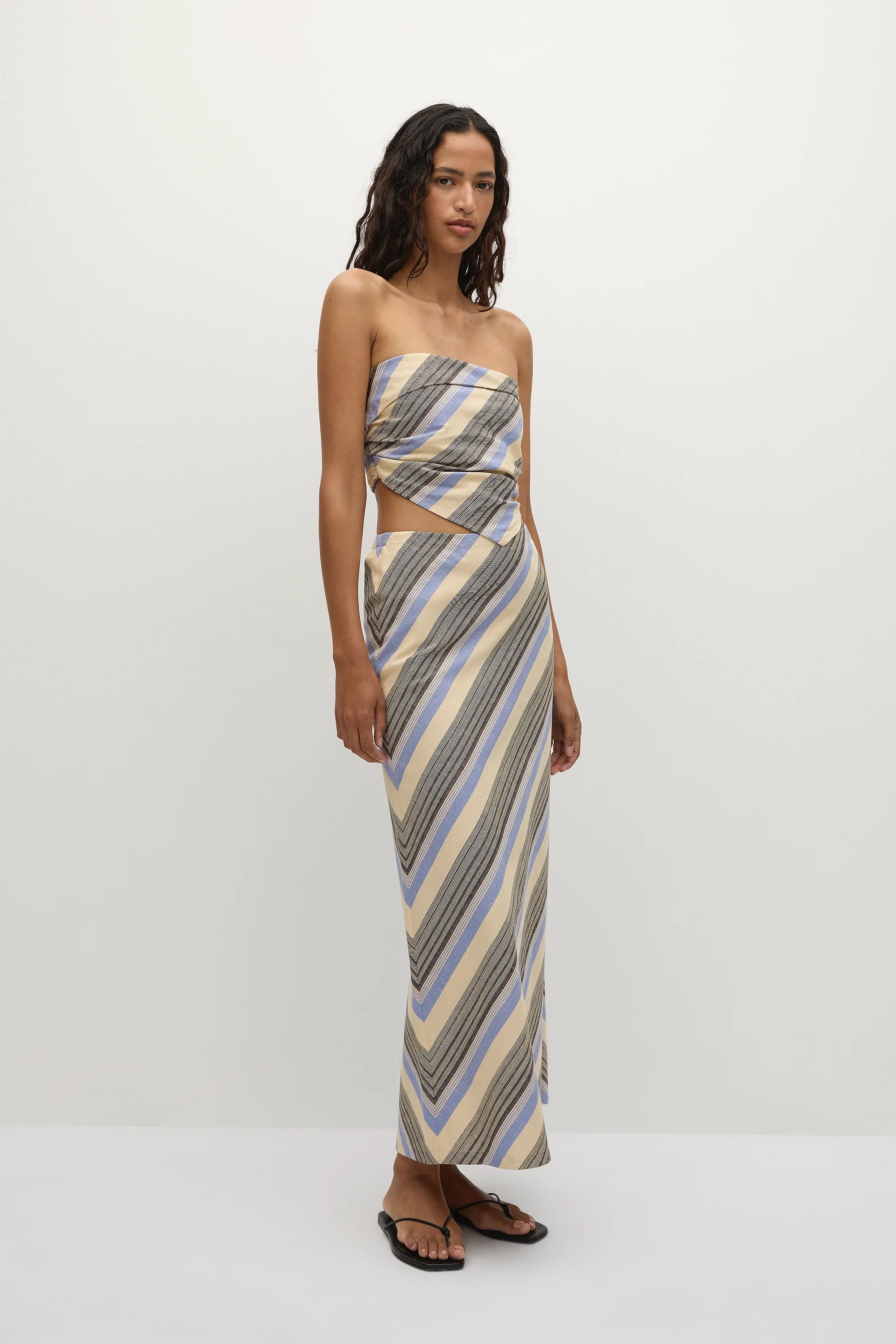 Elise Skirt Marine Stripe - Final Sale - Image 4
