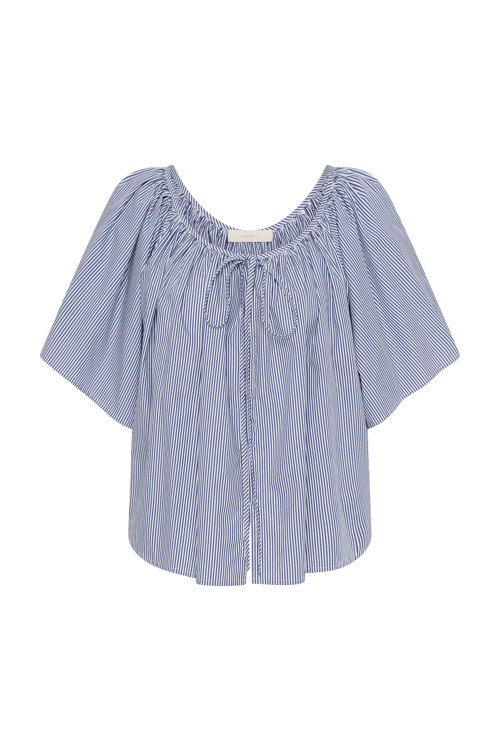 Ella Top Helle Stripe Vintage Navy - Image 9