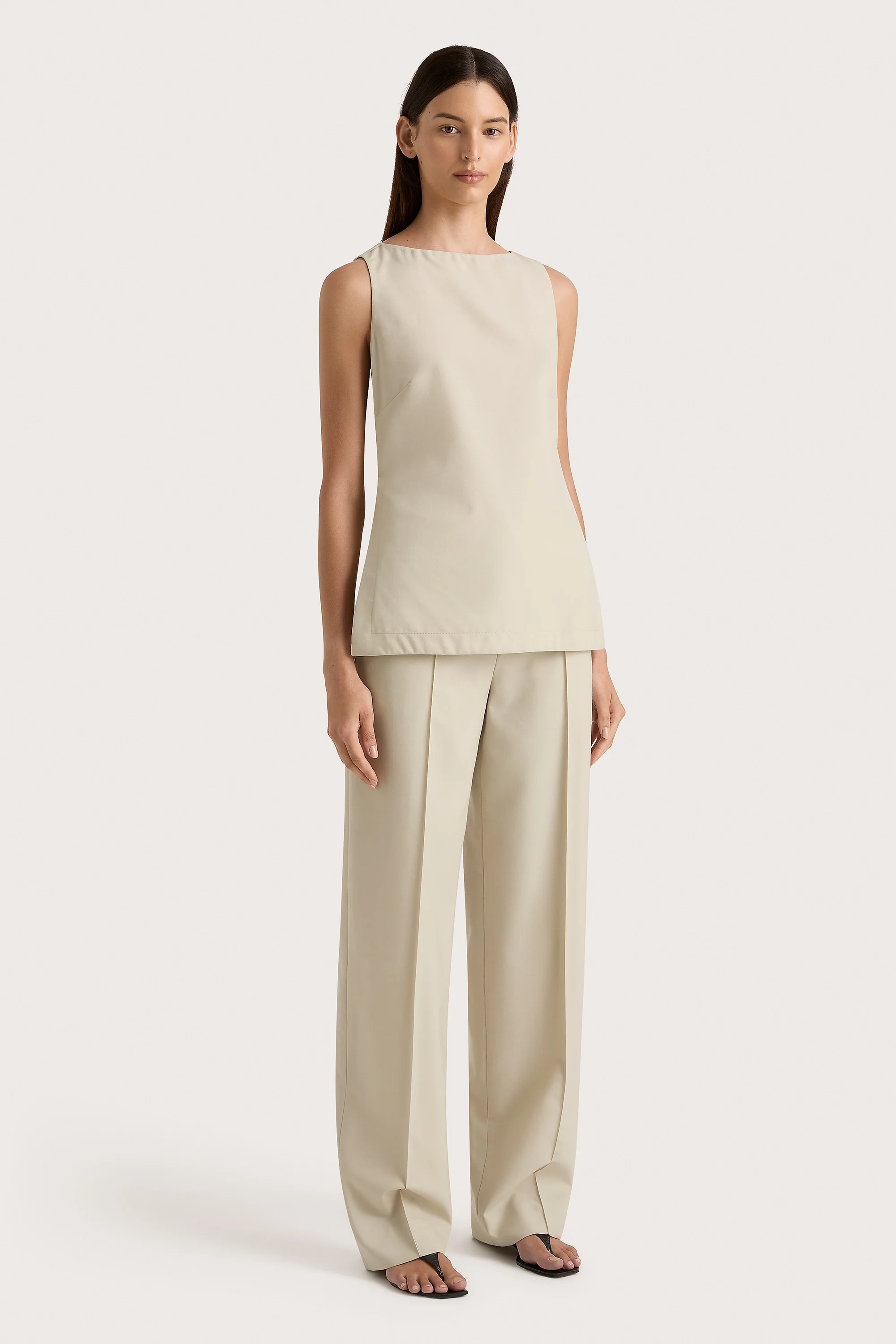 Emilie Trouser Beige - Final Sale - Image 2