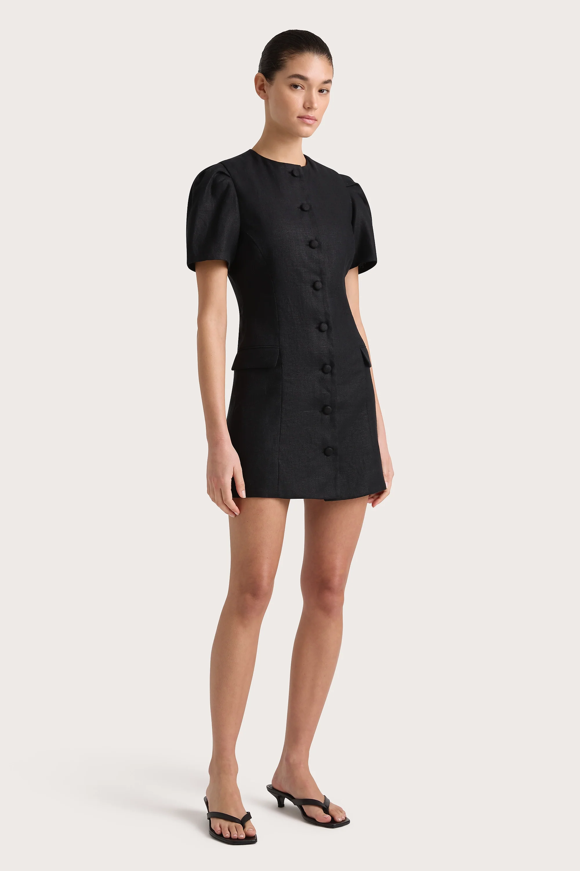 Emma Mini Dress Black - Final Sale - Image 5