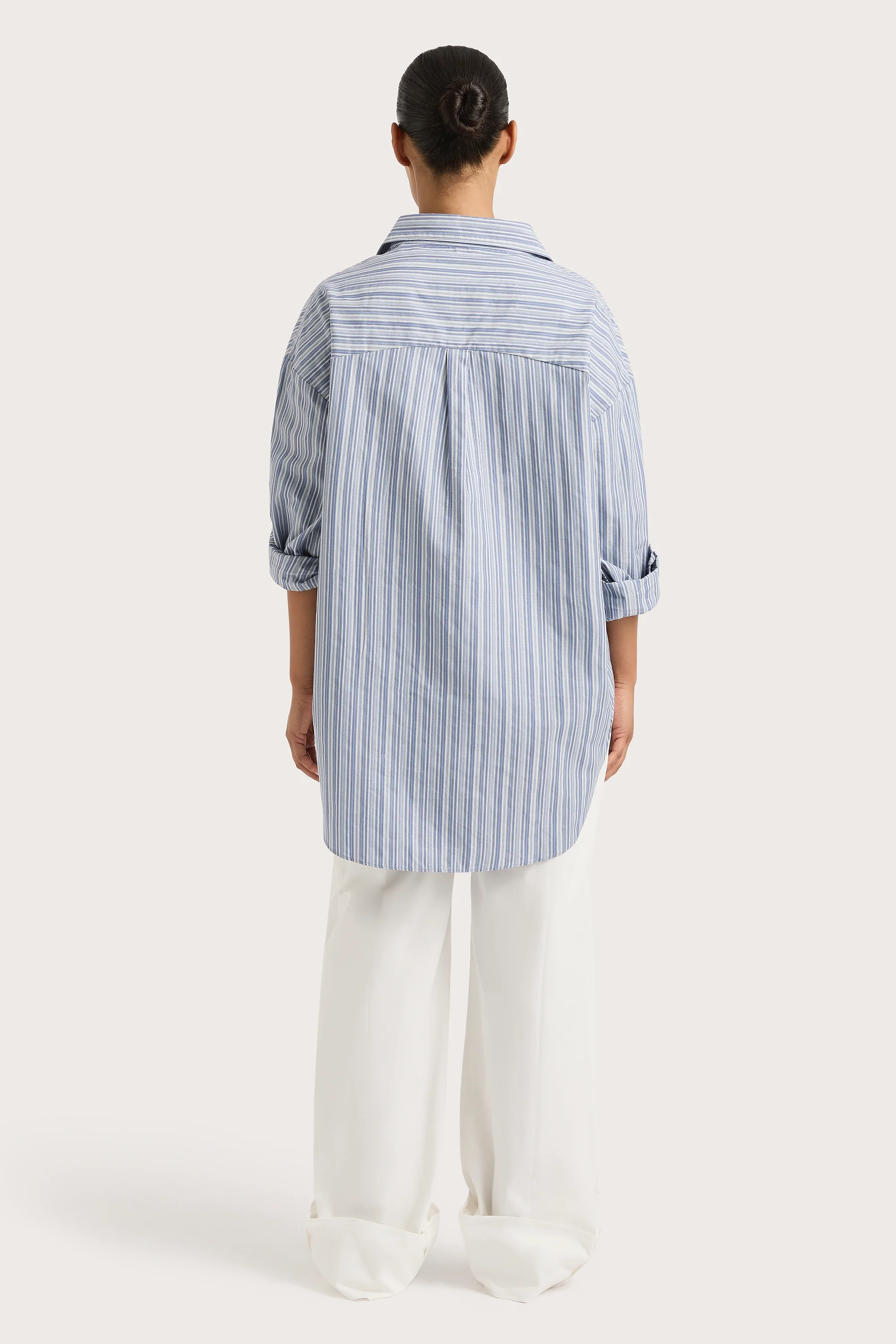 En Vau Shirt Blue Stripe - Final Sale - Image 4