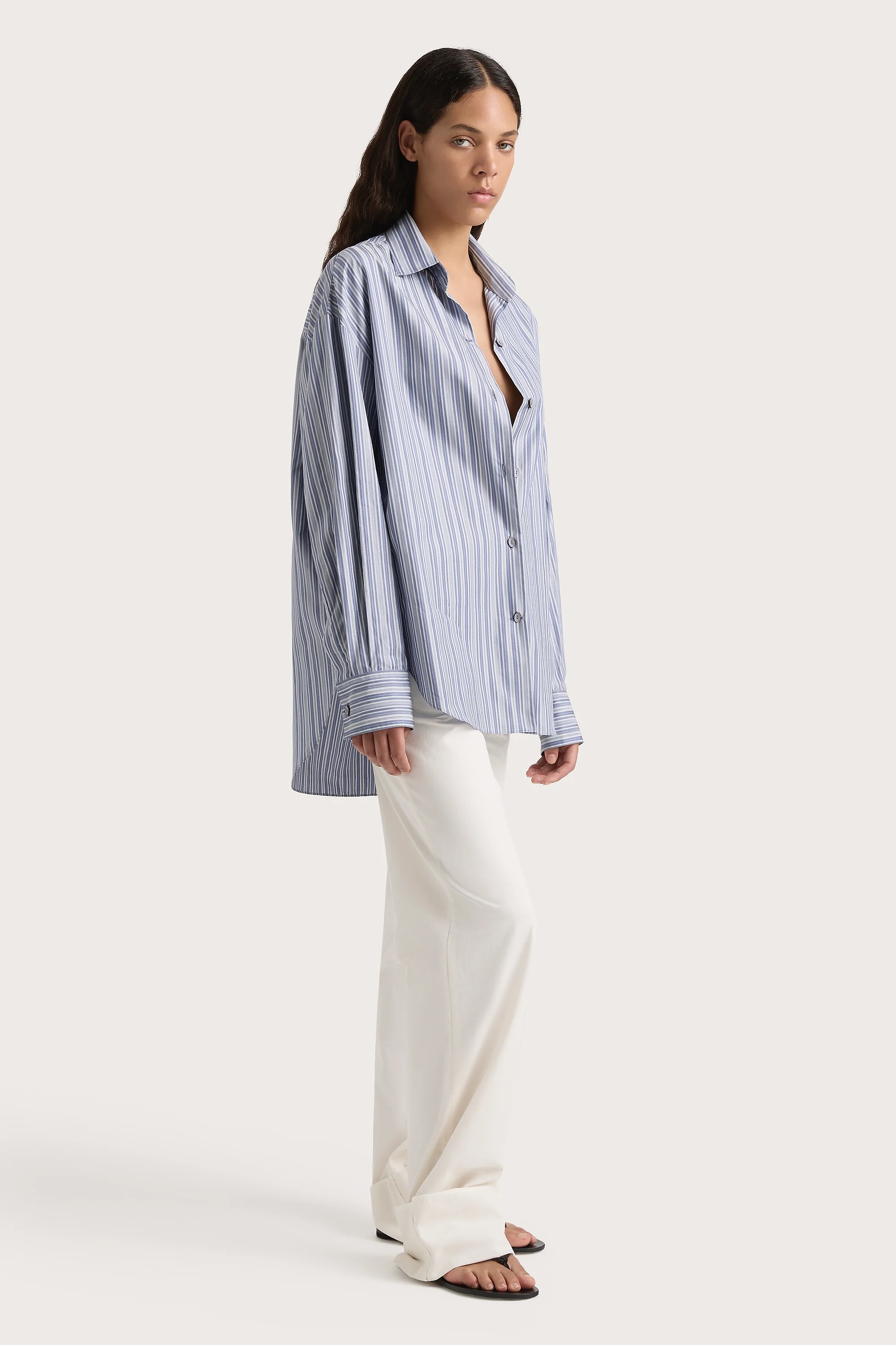 En Vau Shirt Blue Stripe - Final Sale - Image 8