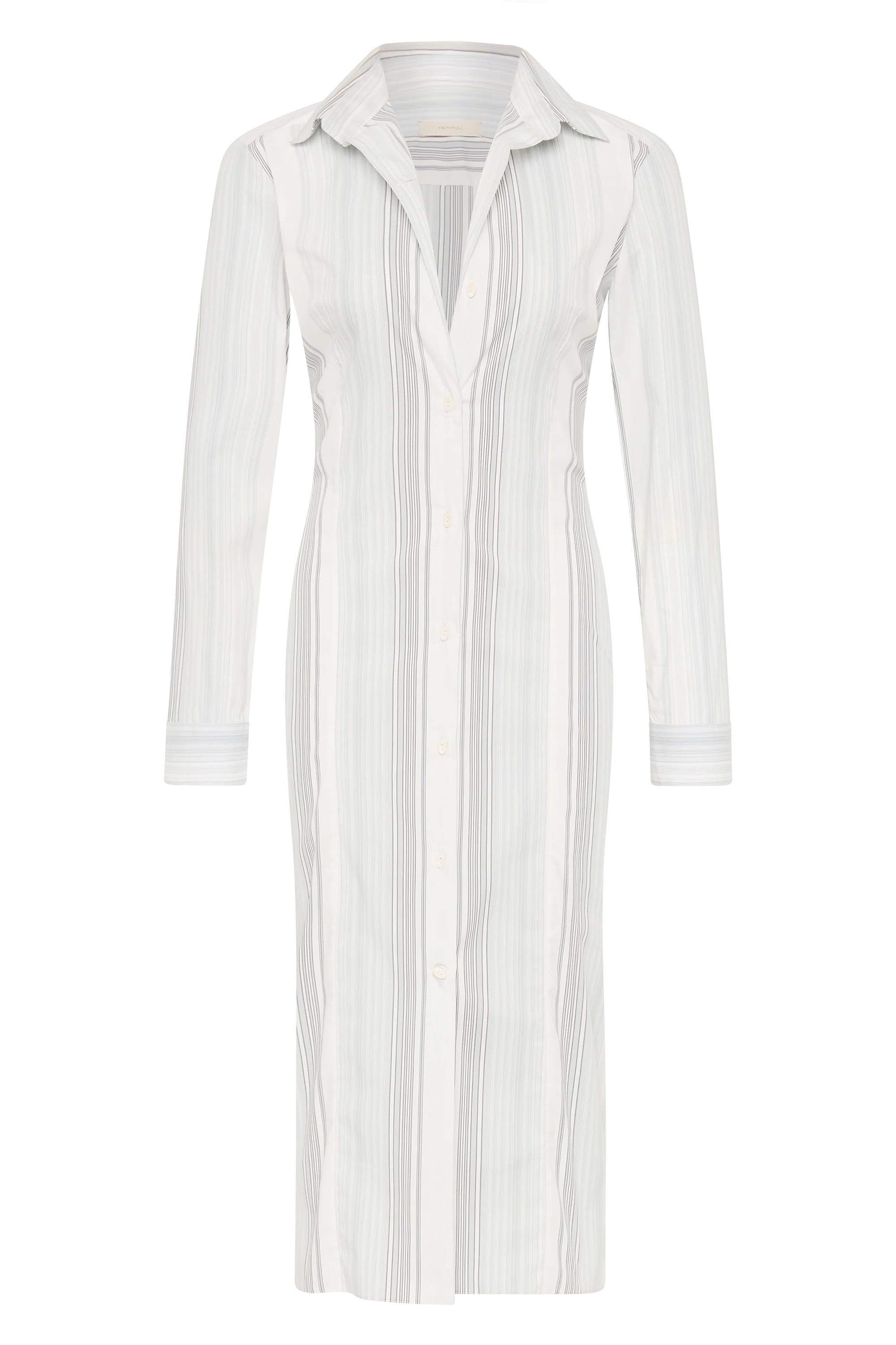 En Vau Shirt Dress Striped Soft Blue - Final Sale - Image 6