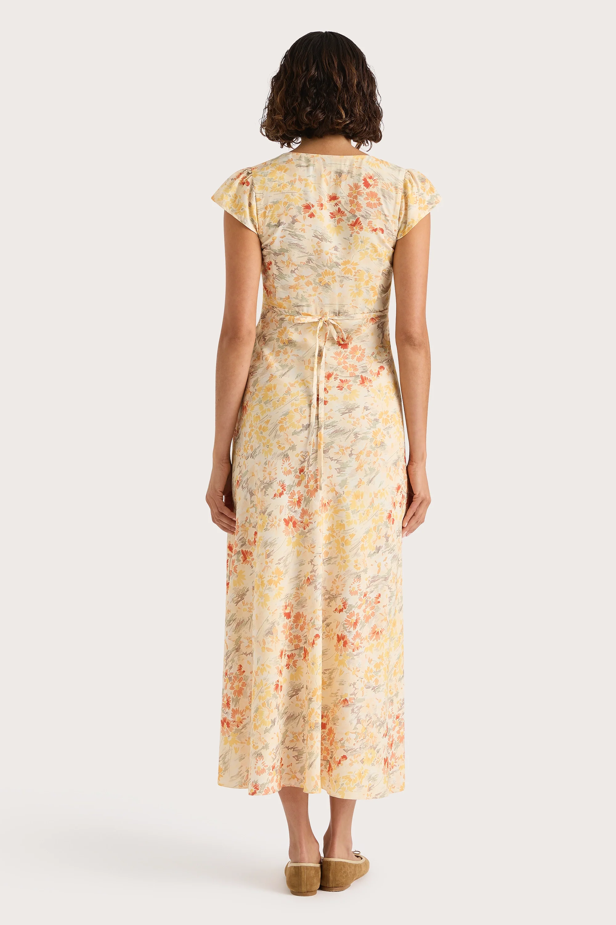 Esson Midi Dress Adeline Floral Yellow - Final Sale - Image 4