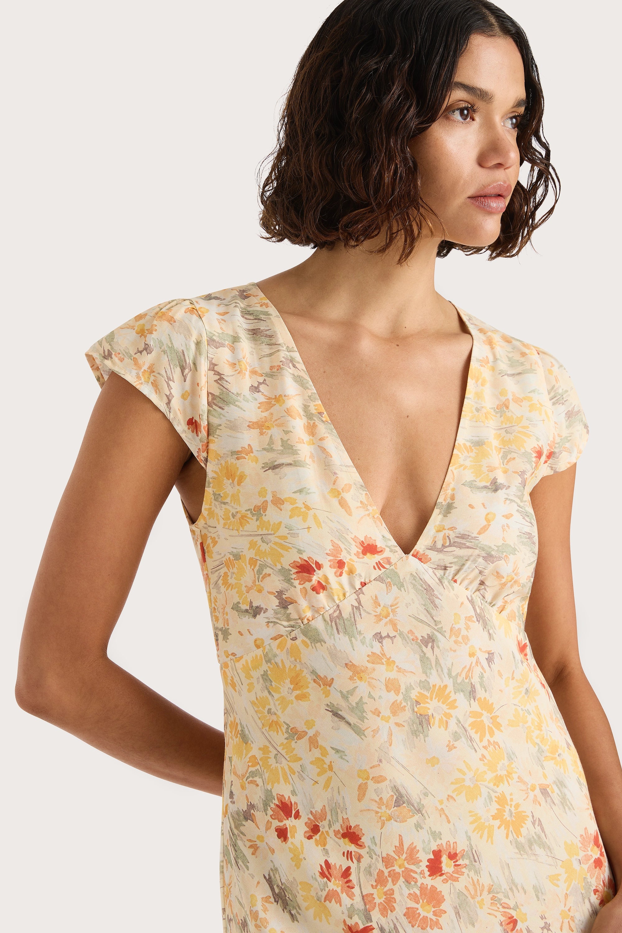 Esson Midi Dress Adeline Floral Yellow - Final Sale - Image 5