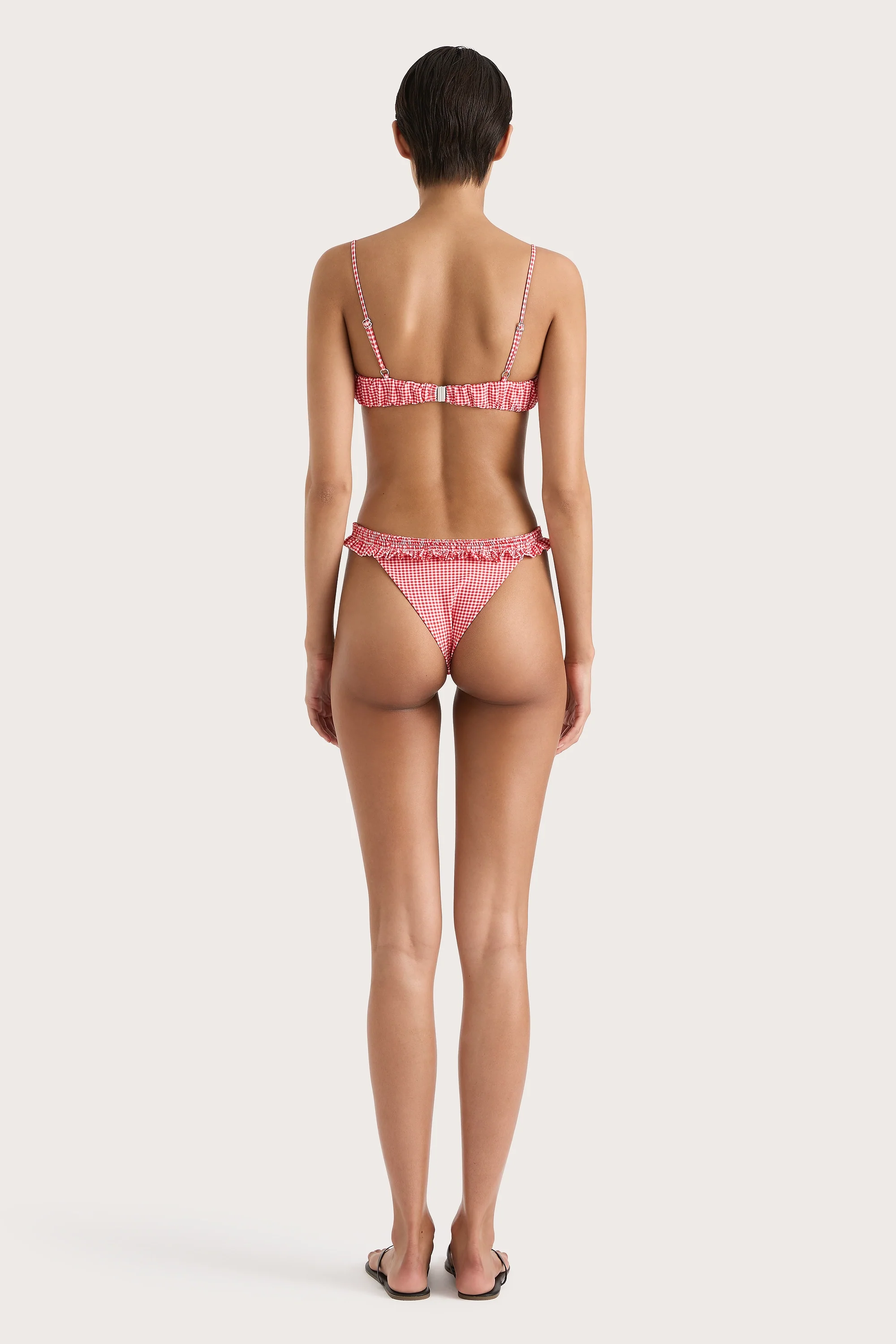 Esterel Bikini Top Gingham Red - Final Sale - Image 5