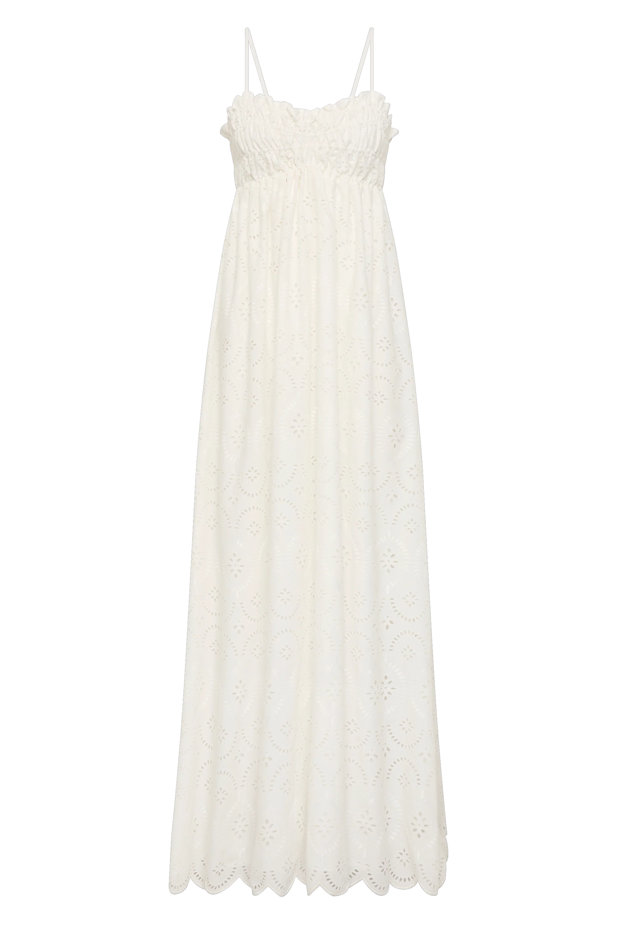 Etta Maxi Dress Bianca Broderie White - Image 7