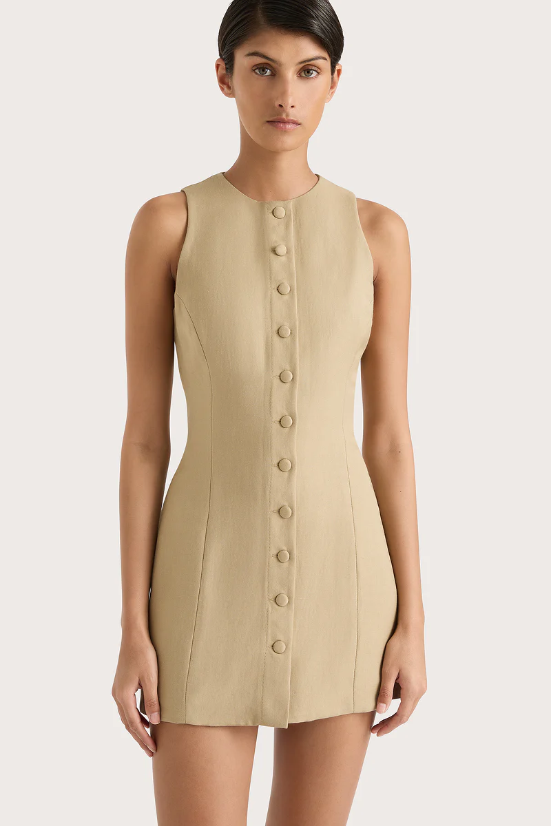 Eveline Mini Dress Caramel - Final Sale - Image 2