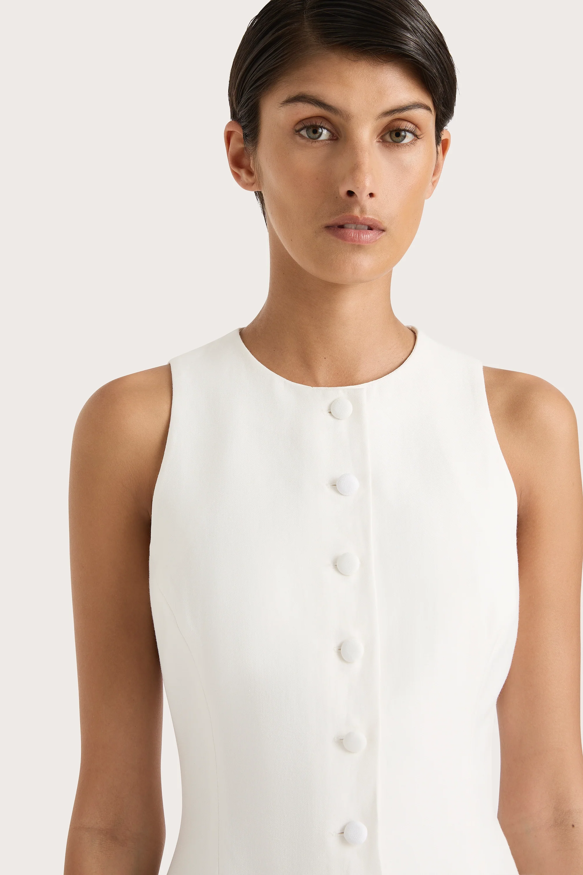 Eveline Mini Dress White - Final Sale - Image 3