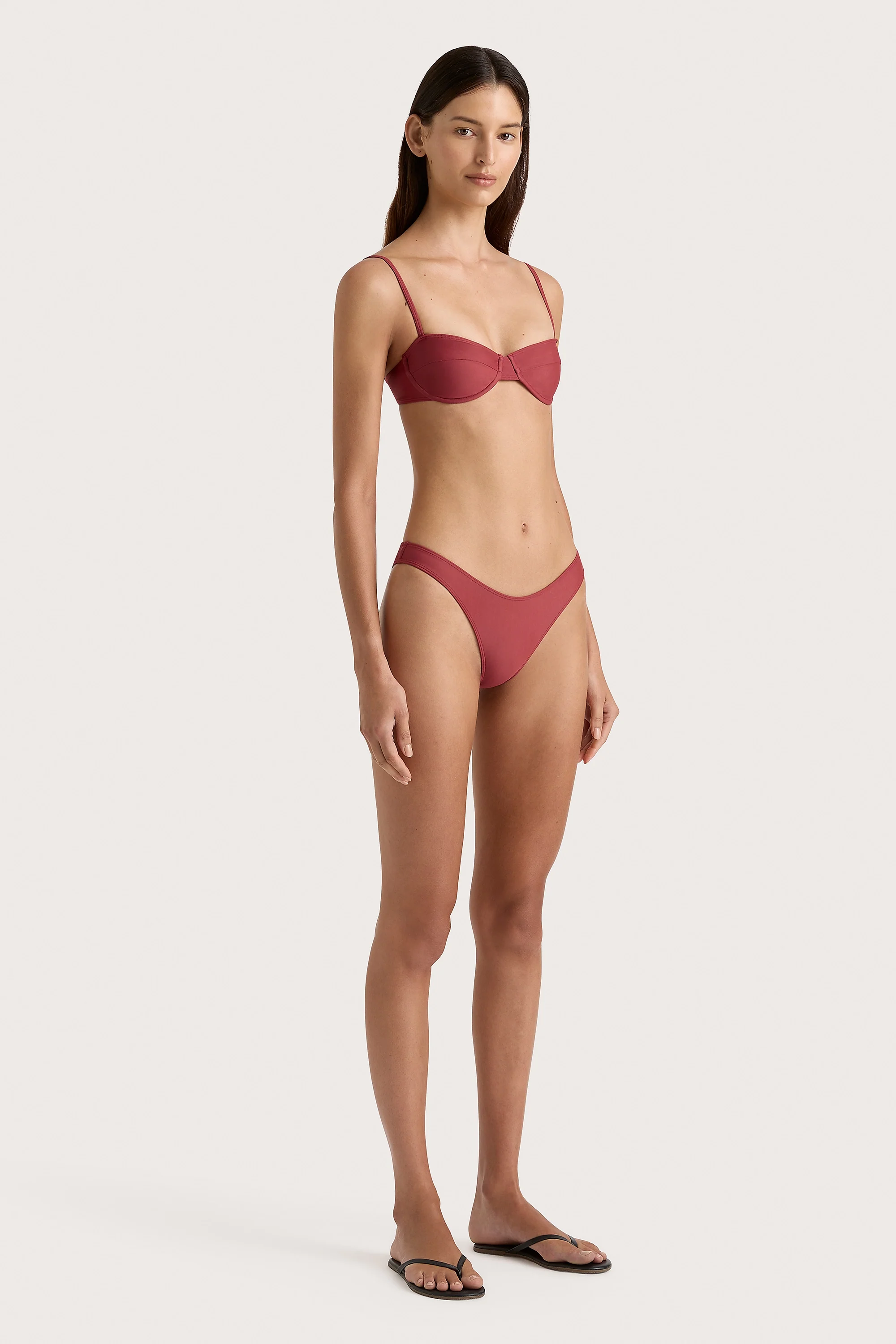 Farrah Bikini Top Wine - Final Sale - Image 3
