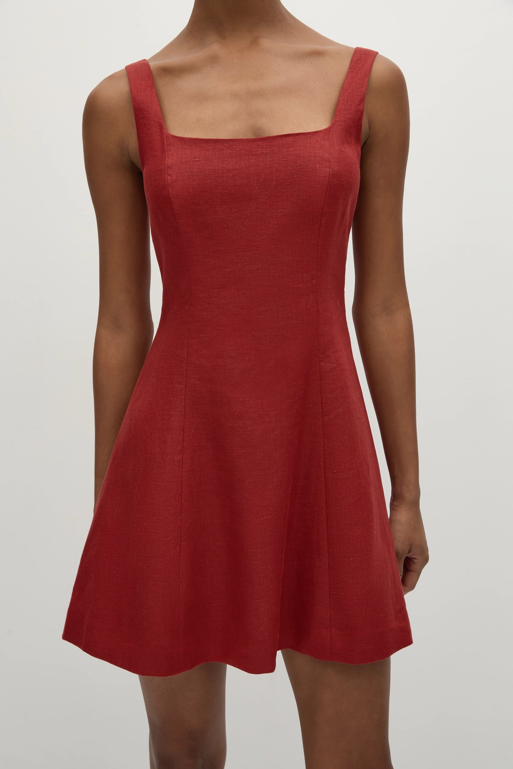 Felice Mini Dress Deep Red - Final Sale - Image 2